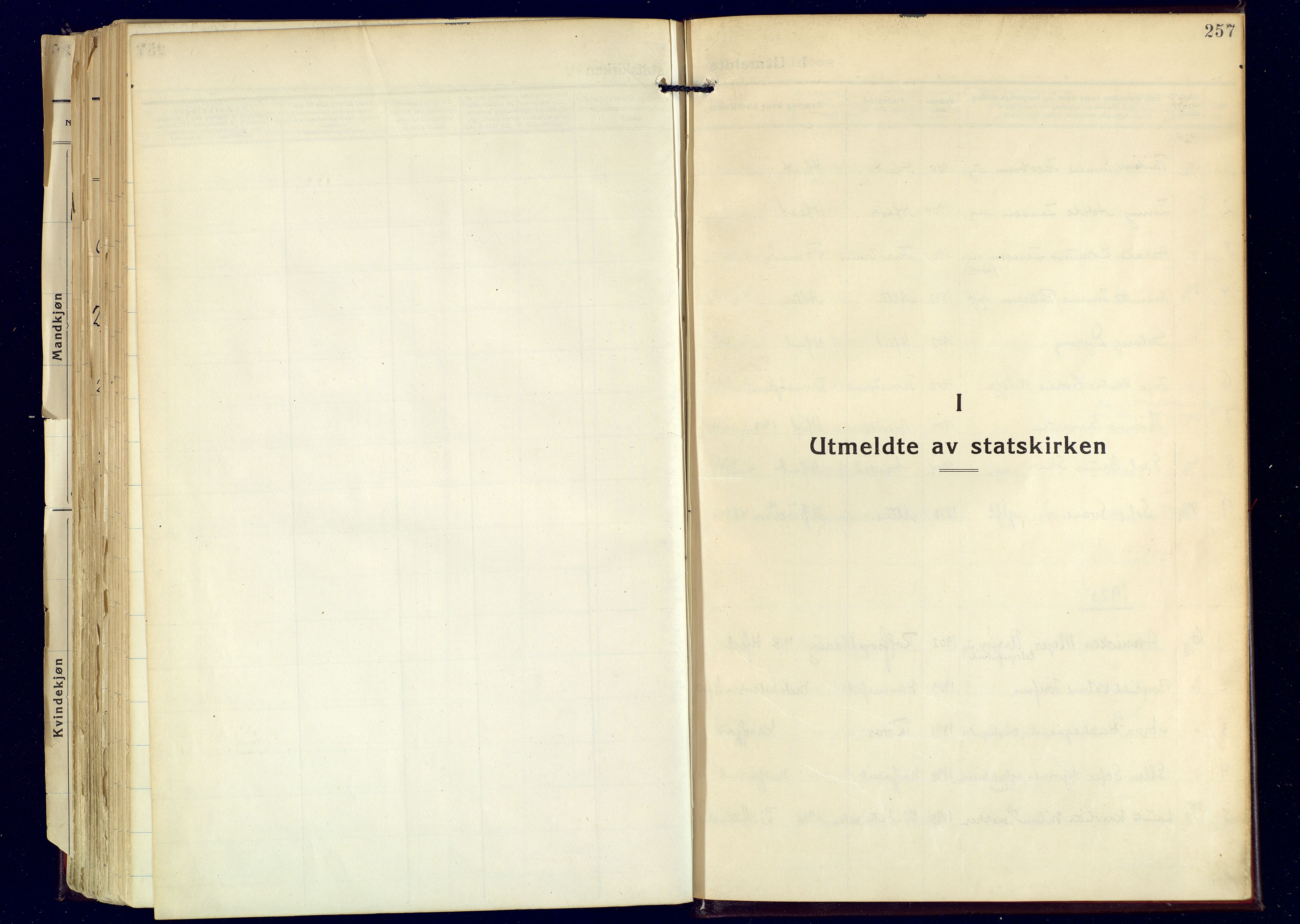 Hammerfest sokneprestkontor, SATØ/S-1347: Ministerialbok nr. 17, 1923-1933, s. 257