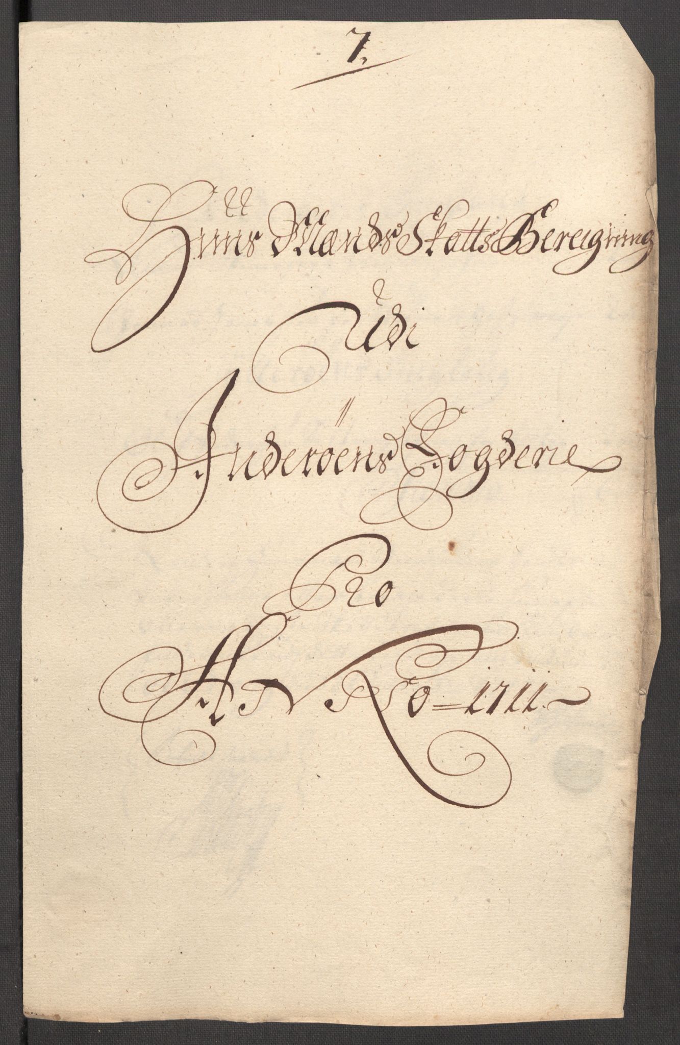 Rentekammeret inntil 1814, Reviderte regnskaper, Fogderegnskap, RA/EA-4092/R63/L4319: Fogderegnskap Inderøy, 1711, s. 138