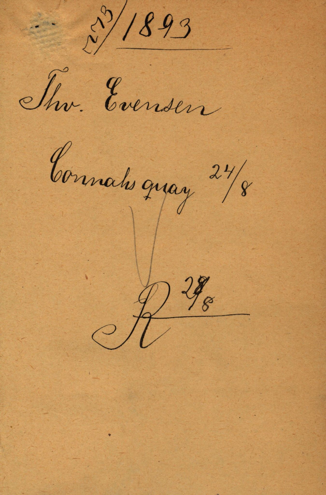 Pa 63 - Østlandske skibsassuranceforening, VEMU/A-1079/G/Ga/L0030/0001: Havaridokumenter / Leif, Korsvei, Margret, Mangerton, Mathilde, Island, Andover, 1893, s. 96