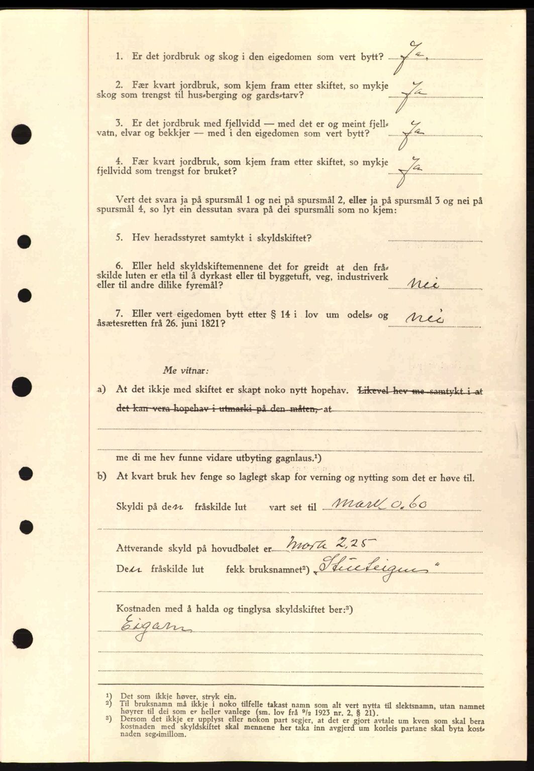 Nordre Sunnmøre sorenskriveri, AV/SAT-A-0006/1/2/2C/2Ca: Pantebok nr. A2, 1936-1937, Dagboknr: 222/1937