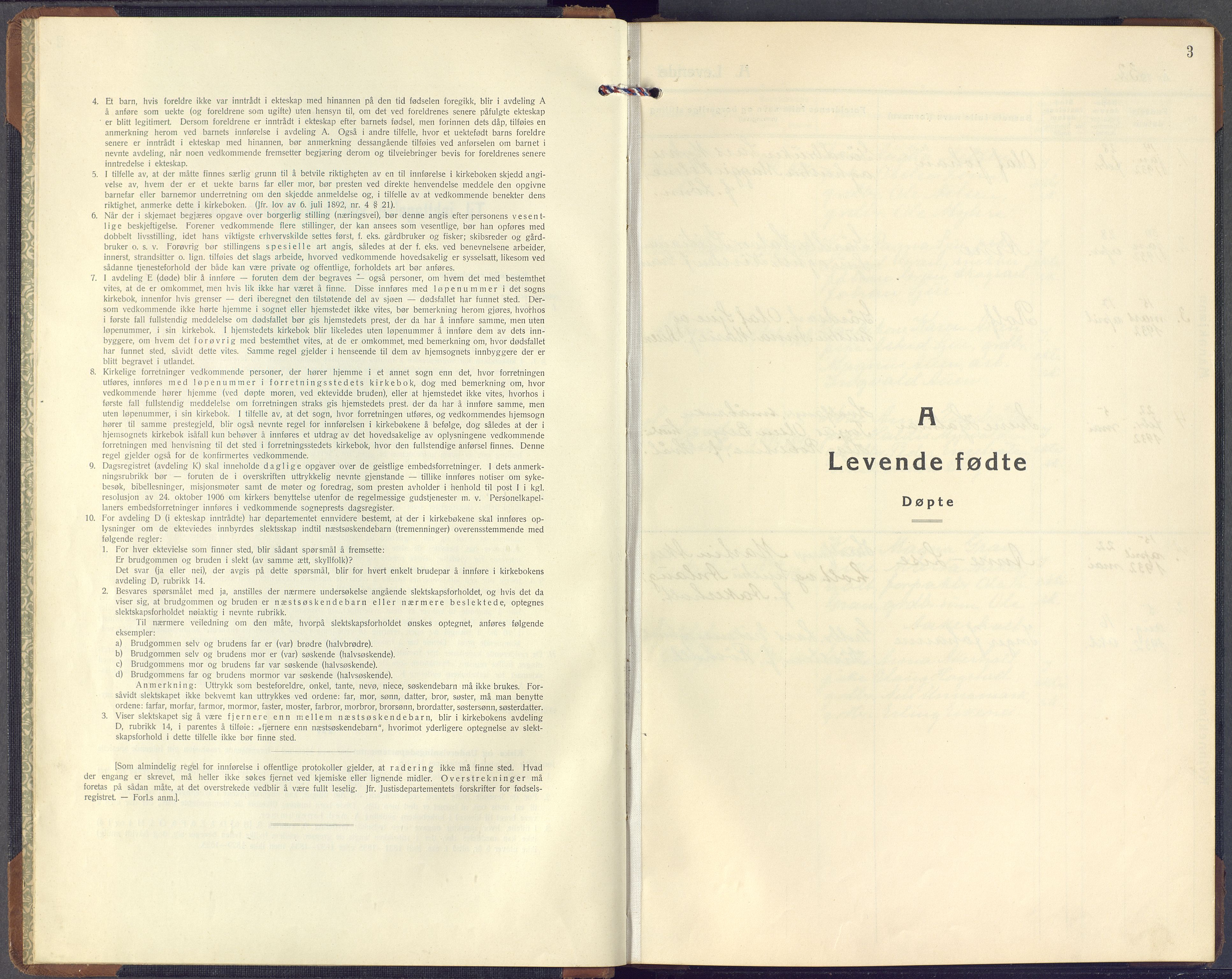 Hof kirkebøker, SAKO/A-64/F/Fb/L0002: Ministerialbok nr. II 2, 1932-1959, s. 3
