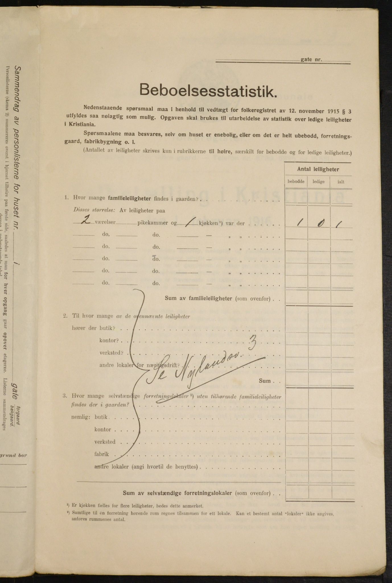 OBA, Kommunal folketelling 1.2.1916 for Kristiania, 1916, s. 75775