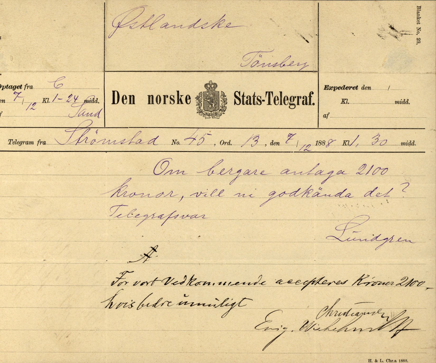 Pa 63 - Østlandske skibsassuranceforening, VEMU/A-1079/G/Ga/L0022/0003: Havaridokumenter / Ægir, Heldine, Henrik Wergeland, Høvding, General Prim, 1888, s. 36