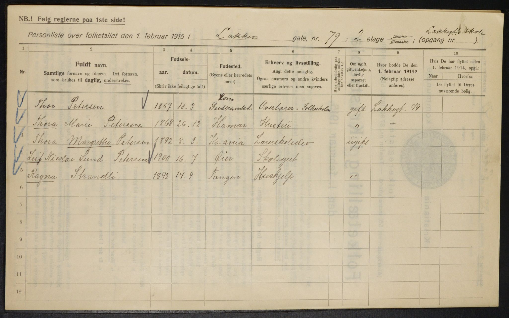OBA, Kommunal folketelling 1.2.1915 for Kristiania, 1915, s. 55772
