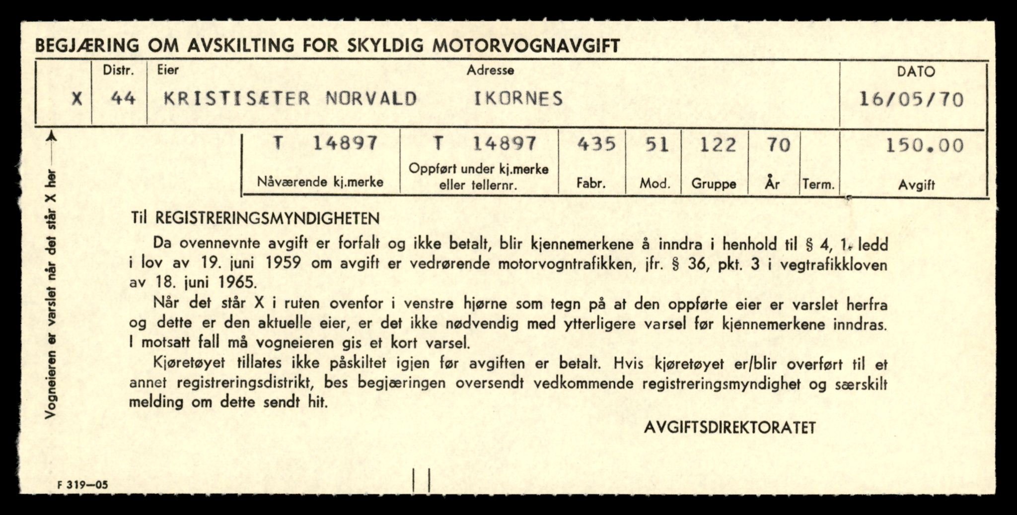 Møre og Romsdal vegkontor - Ålesund trafikkstasjon, AV/SAT-A-4099/F/Fe/L0049: Registreringskort for kjøretøy T 14864 - T 18613, 1927-1998, s. 791