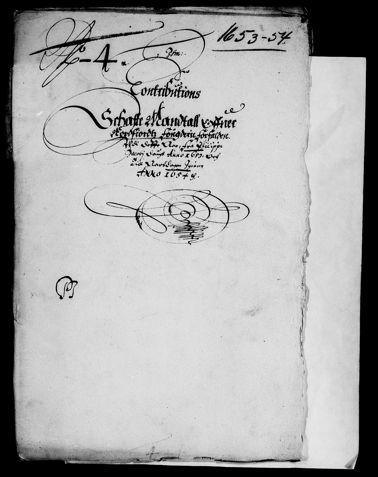 Rentekammeret inntil 1814, Reviderte regnskaper, Lensregnskaper, RA/EA-5023/R/Rb/Rbt/L0126: Bergenhus len, 1653-1654