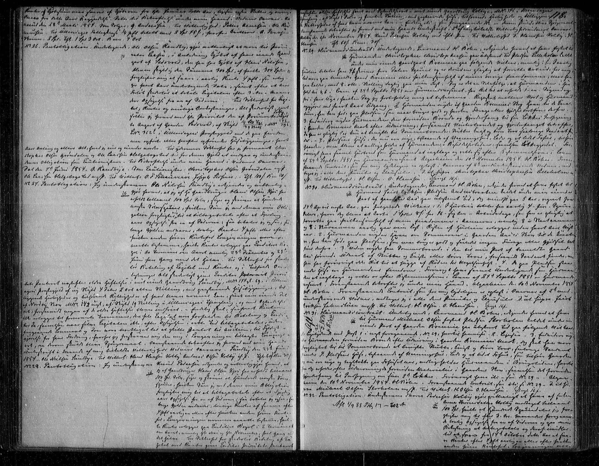 Nes tingrett, SAO/A-10548/G/Gb/Gba/L0012.a: Pantebok nr. 11, 1853-1861, s. 118