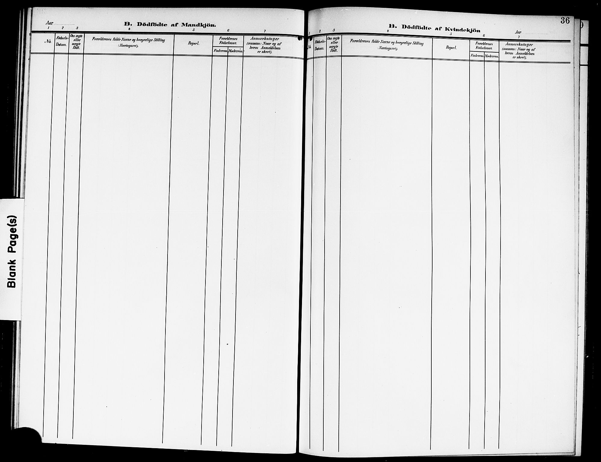 Fet prestekontor Kirkebøker, AV/SAO-A-10370a/G/Gb/L0005: Klokkerbok nr. II 5, 1904-1913, s. 36