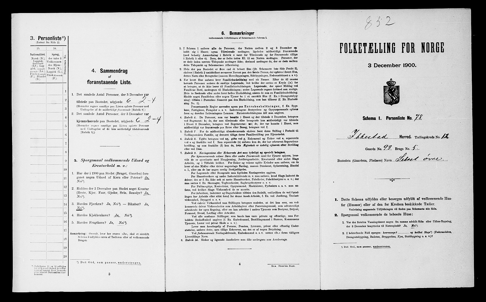 SATØ, Folketelling 1900 for 1917 Ibestad herred, 1900, s. 1653