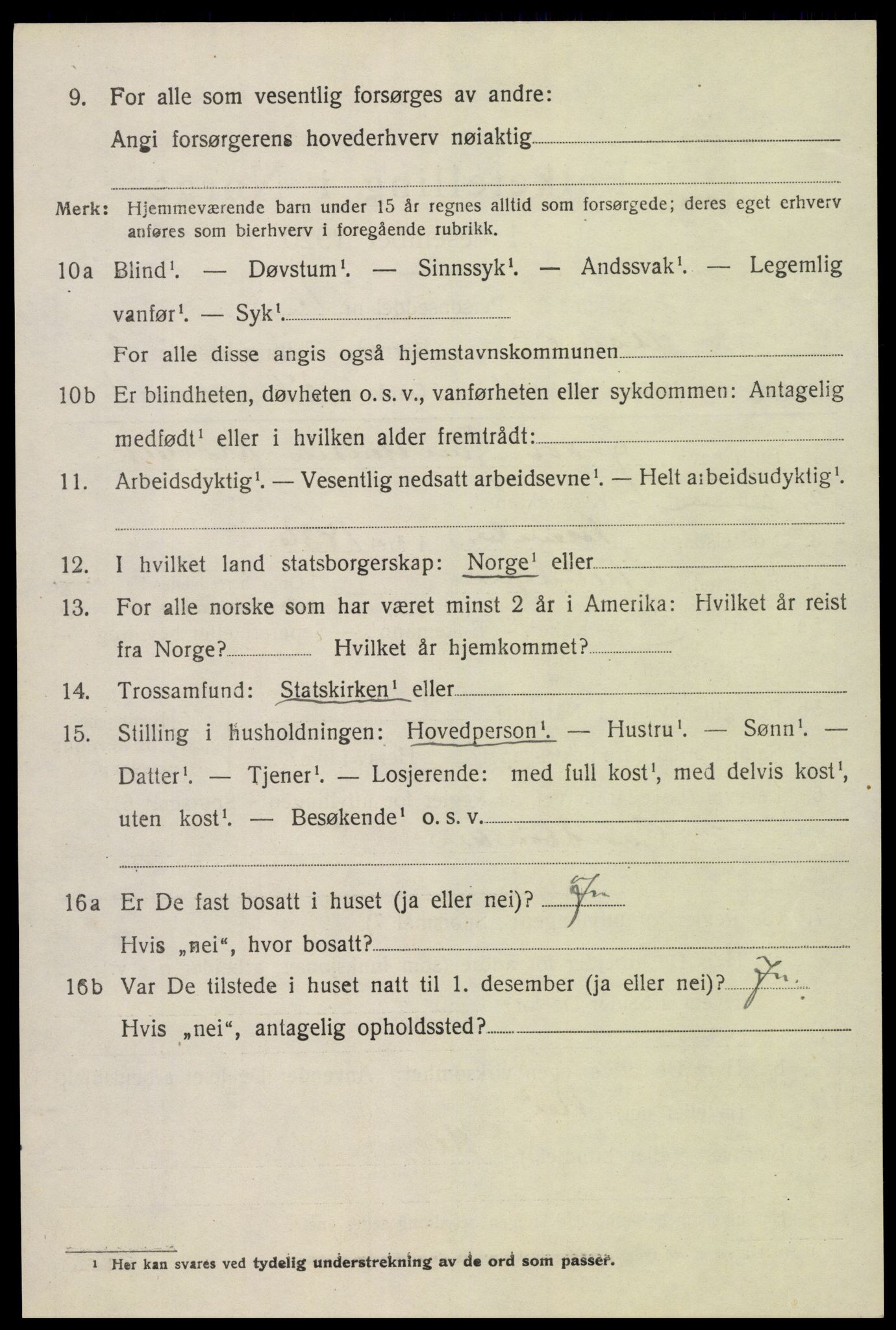 SAK, Folketelling 1920 for 0929 Åmli herred, 1920, s. 988