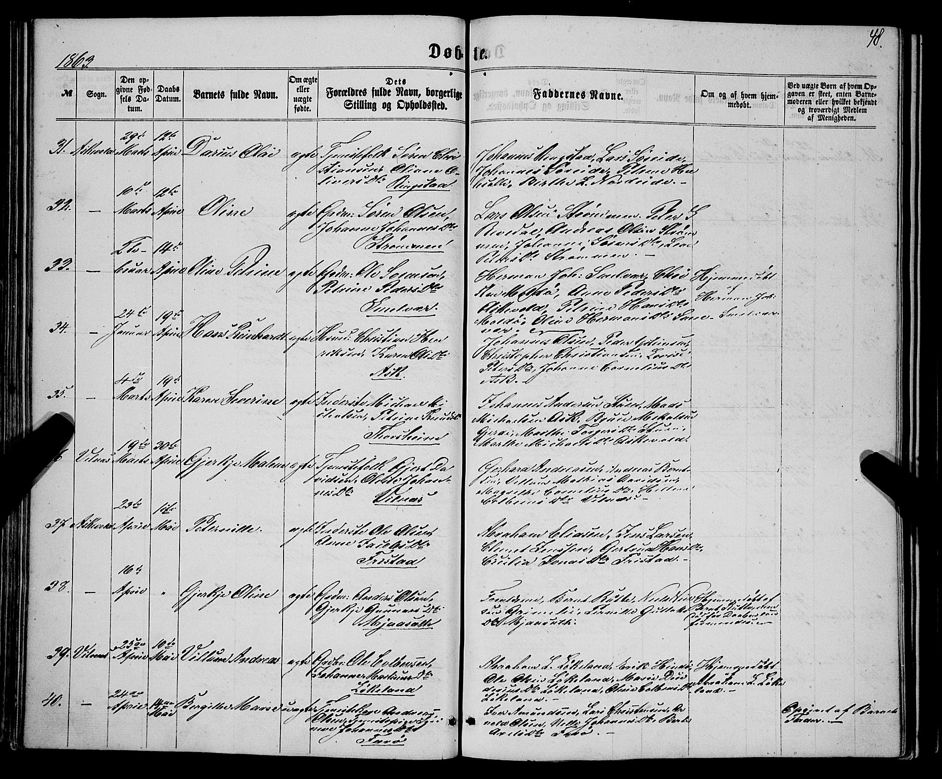 Askvoll sokneprestembete, AV/SAB-A-79501/H/Haa/Haaa/L0012: Ministerialbok nr. A 12, 1859-1878, s. 48