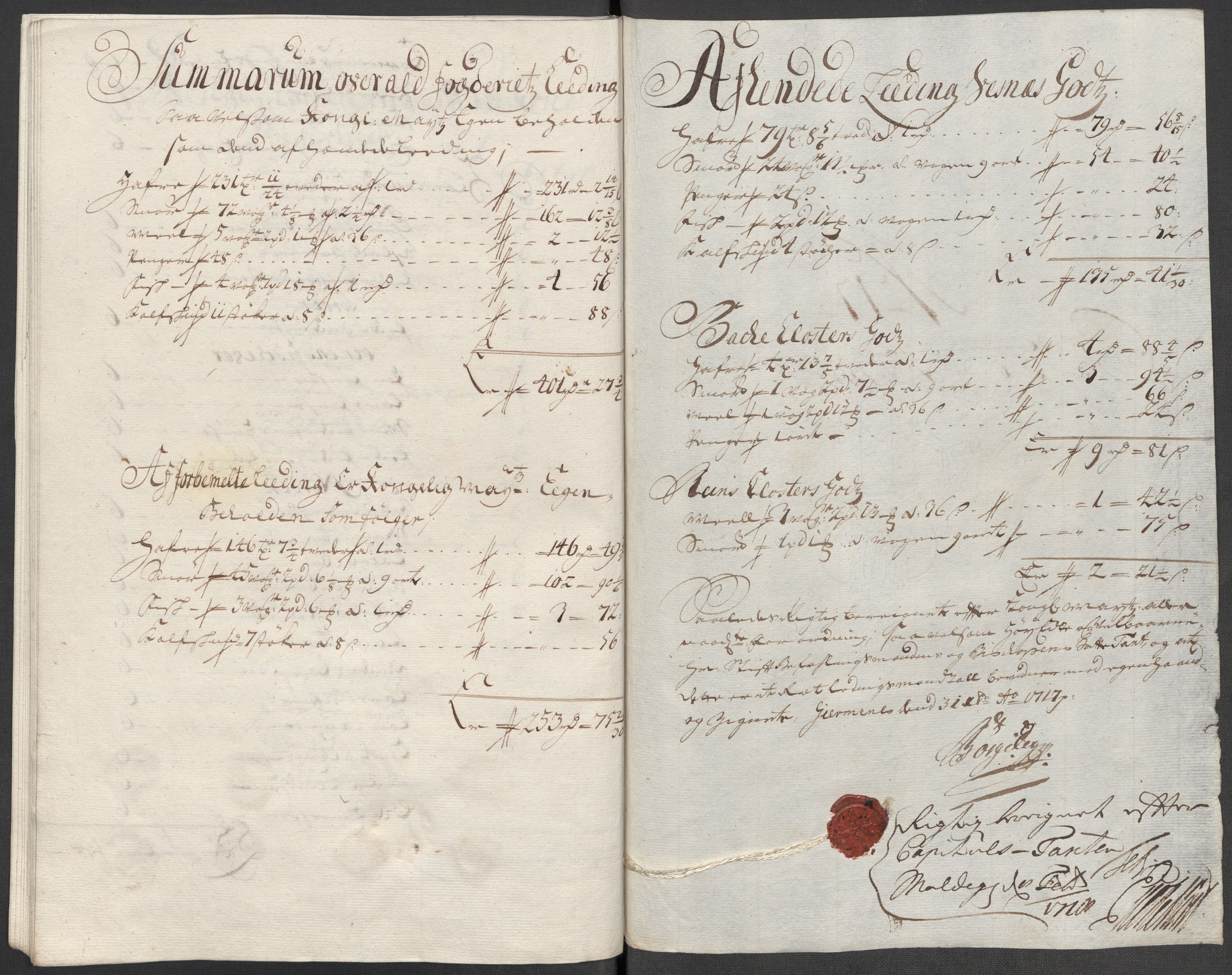 Rentekammeret inntil 1814, Reviderte regnskaper, Fogderegnskap, RA/EA-4092/R55/L3664: Fogderegnskap Romsdal, 1717, s. 156