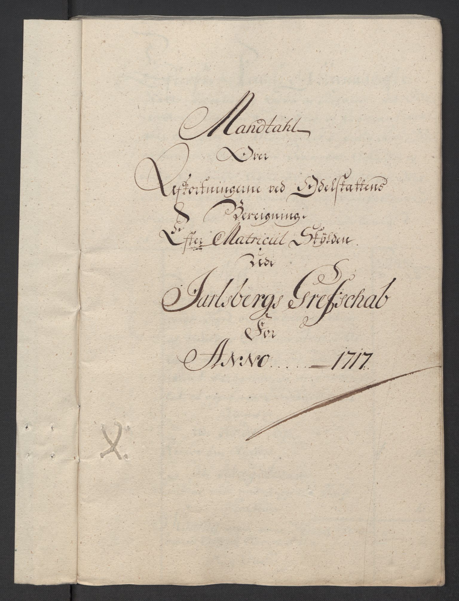 Rentekammeret inntil 1814, Reviderte regnskaper, Fogderegnskap, RA/EA-4092/R32/L1881: Fogderegnskap Jarlsberg grevskap, 1717, s. 283