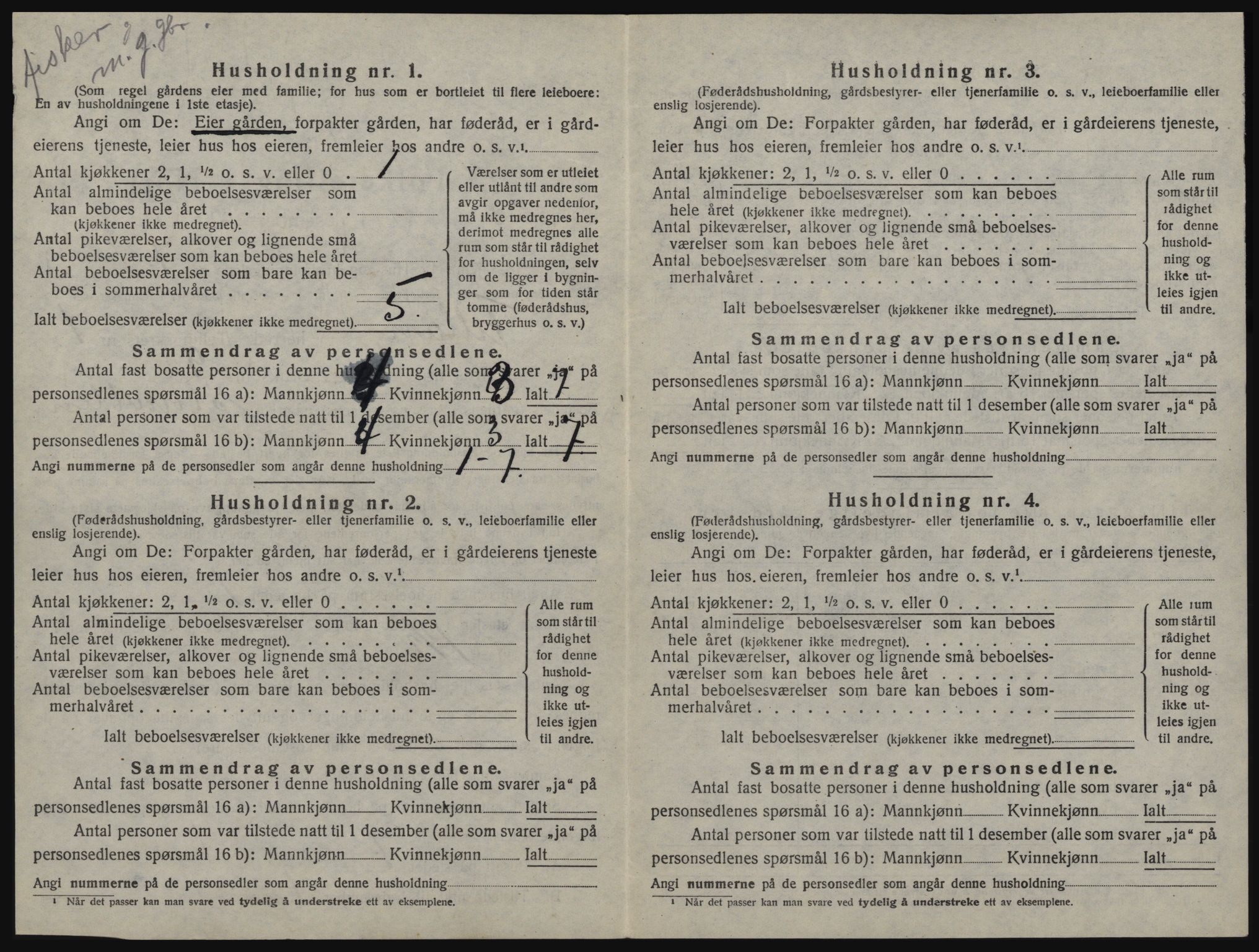 SAT, Folketelling 1920 for 1616 Fillan herred, 1920, s. 47