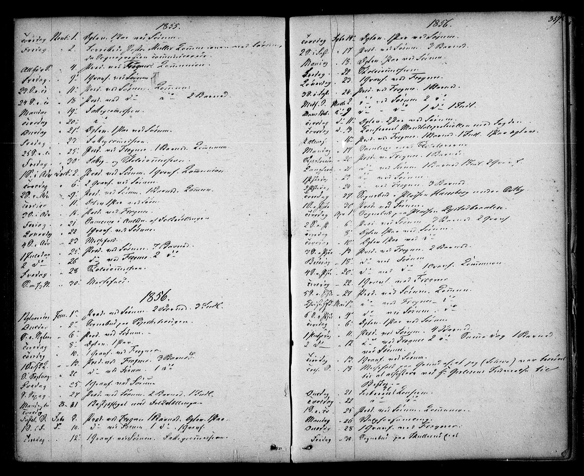 Sørum prestekontor Kirkebøker, AV/SAO-A-10303/F/Fa/L0005: Ministerialbok nr. I 5, 1846-1863, s. 357