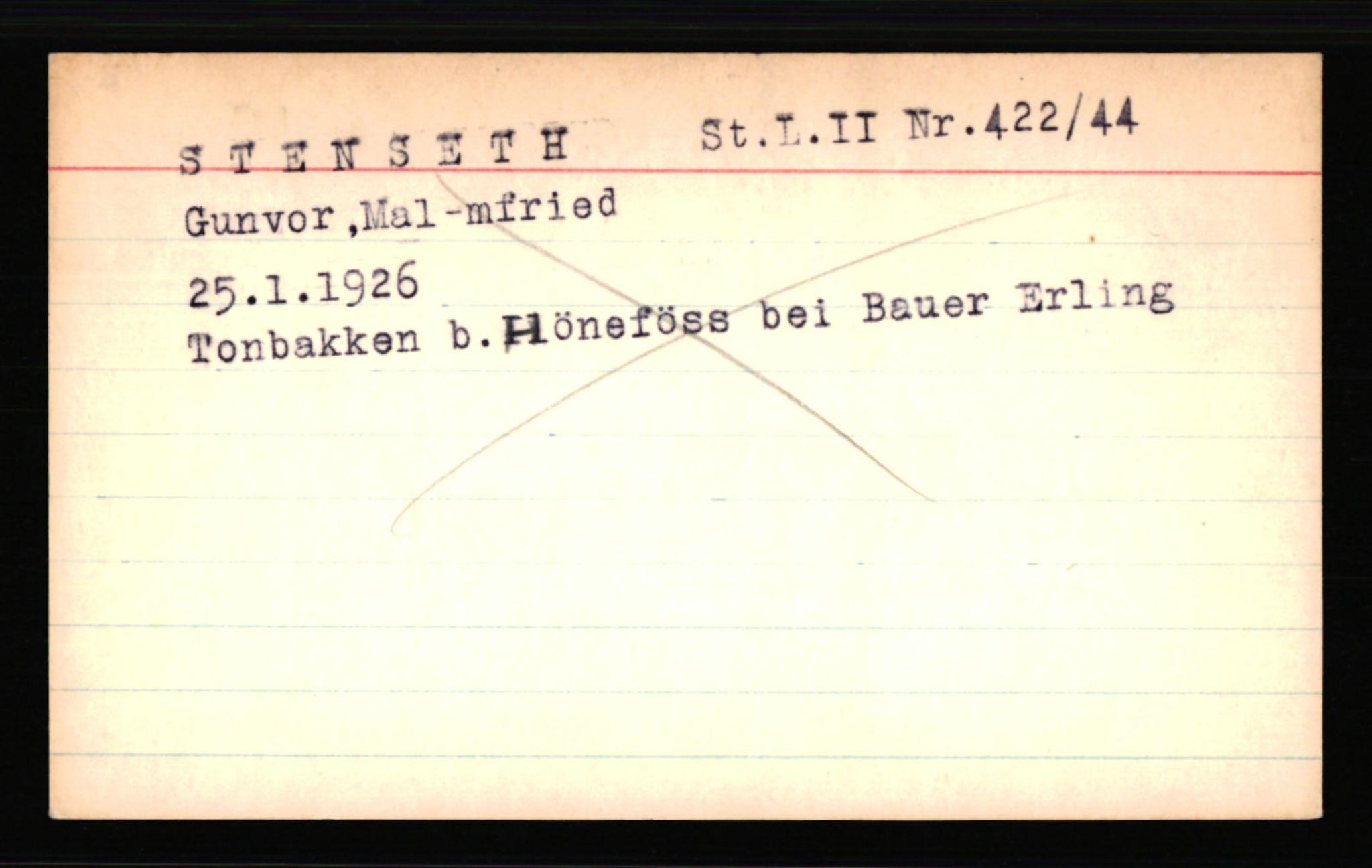 SS- und Polizeigericht Nord (IX), AV/RA-RAFA-3182/0001/C/Ca/L0002: kartotekkort for personer alfabetisk på etternavn: D-H, 1940-1945, s. 406