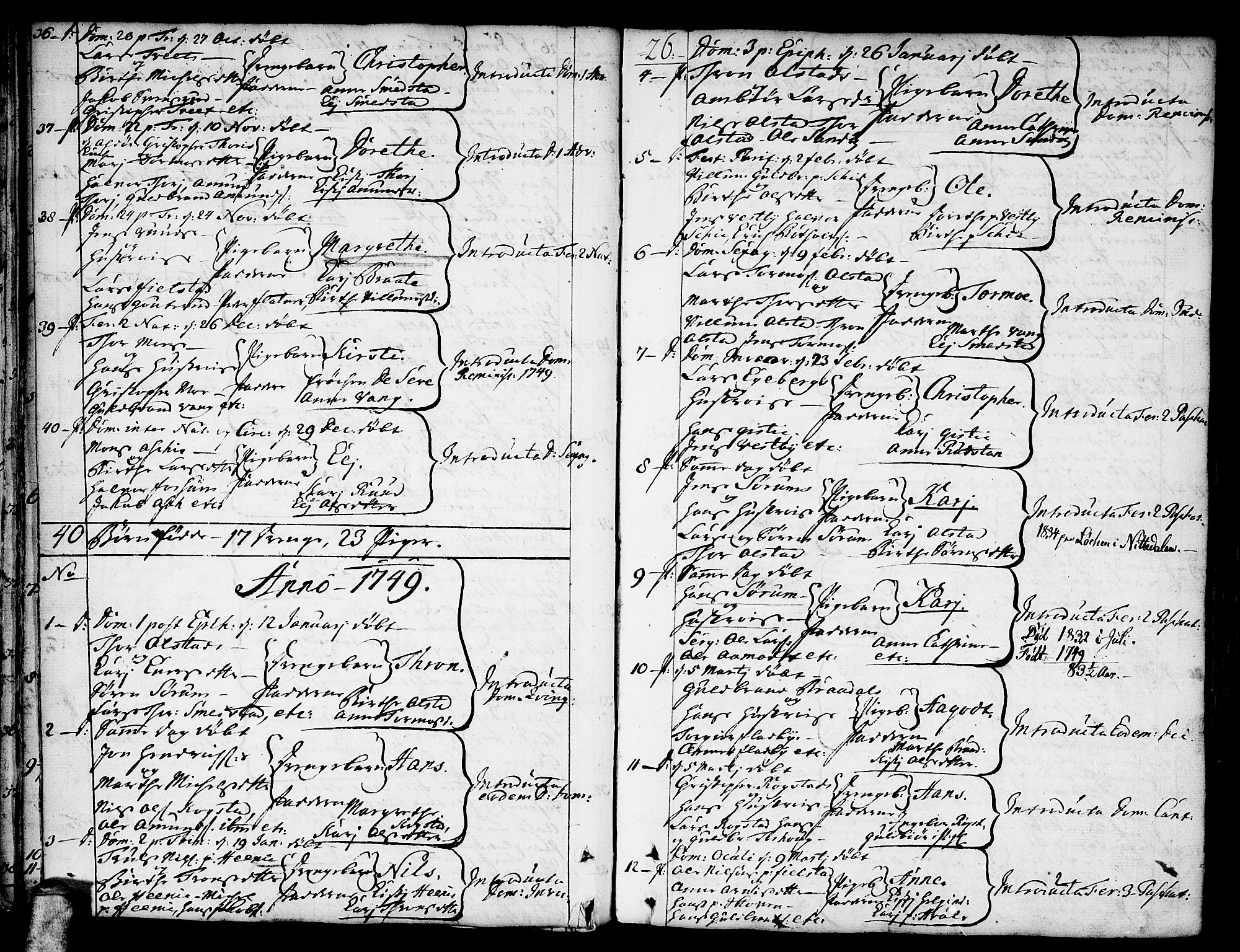 Gjerdrum prestekontor Kirkebøker, AV/SAO-A-10412b/F/Fa/L0002: Ministerialbok nr. I 2, 1737-1797, s. 26