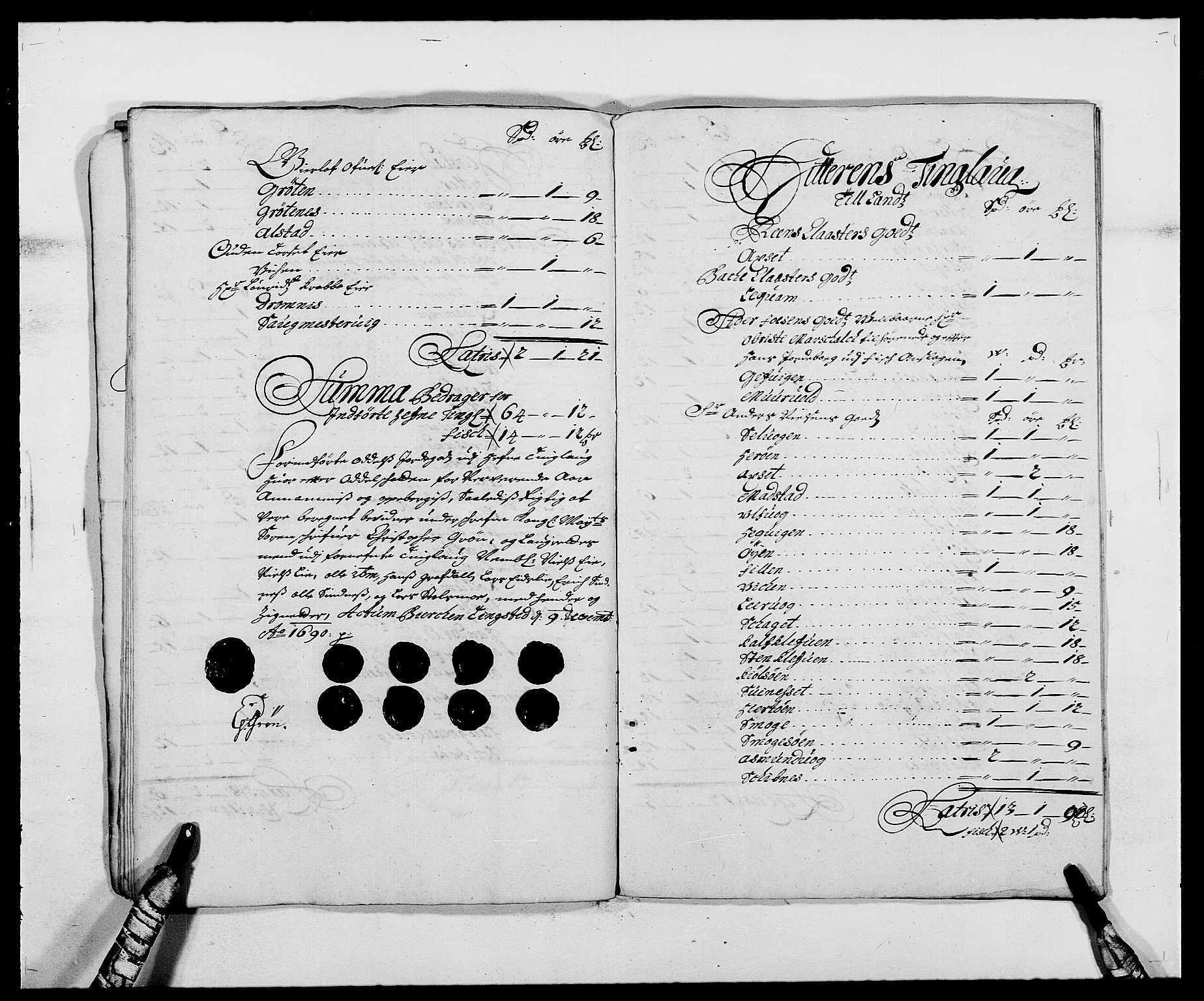 Rentekammeret inntil 1814, Reviderte regnskaper, Fogderegnskap, AV/RA-EA-4092/R57/L3848: Fogderegnskap Fosen, 1690-1691, s. 91