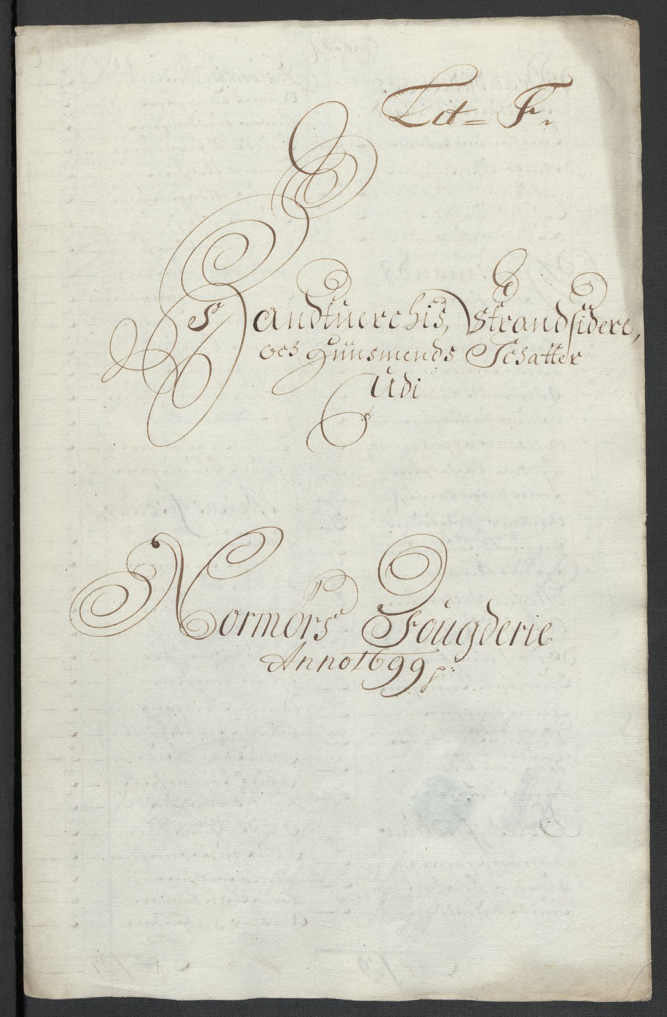 Rentekammeret inntil 1814, Reviderte regnskaper, Fogderegnskap, RA/EA-4092/R56/L3738: Fogderegnskap Nordmøre, 1699, s. 86
