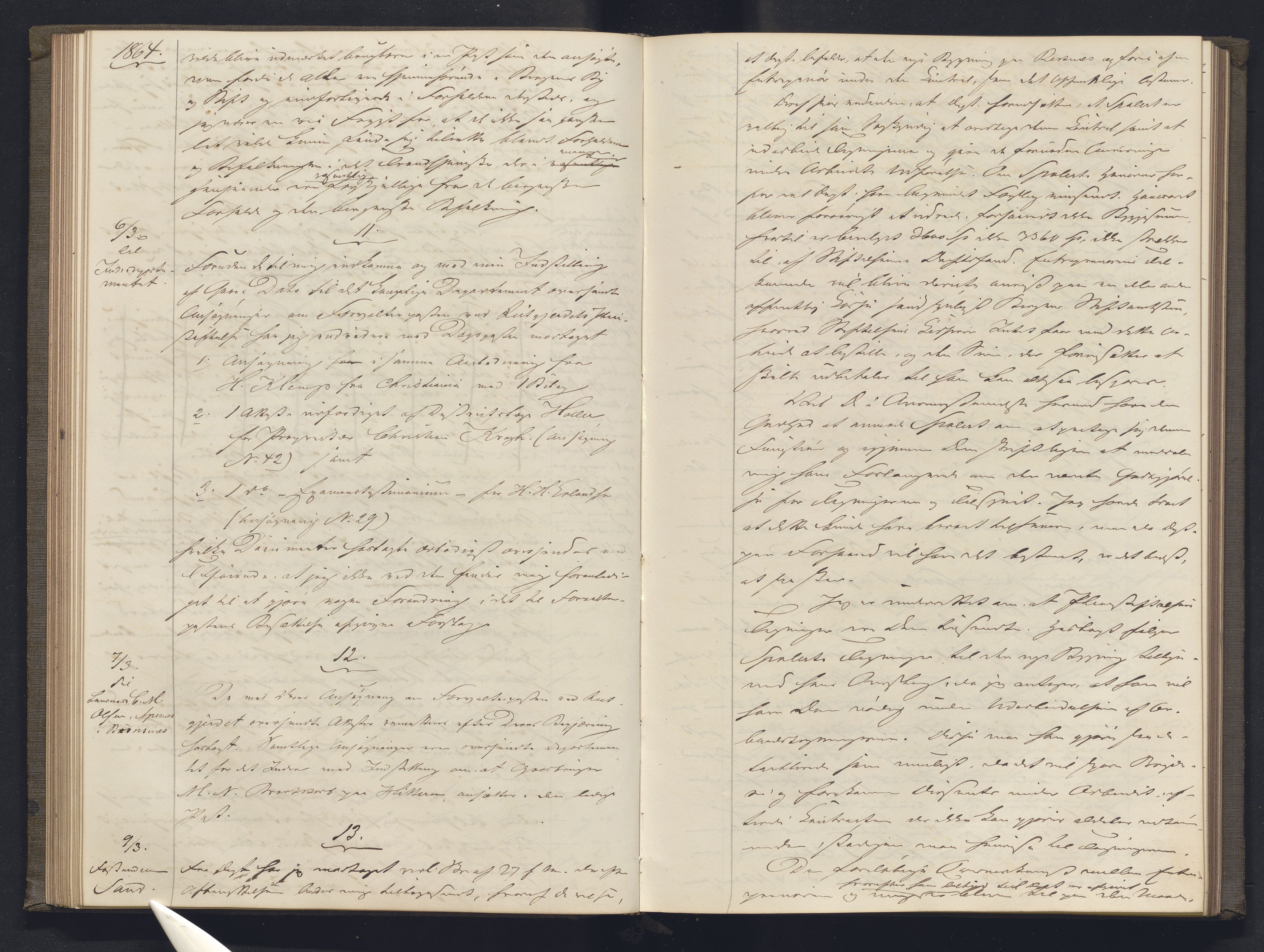 Lepraarkiver - Overlegen for den spedalske sykdom, AV/SAB-A-61001/B.b/L0003: Kopibok, 1862-1865