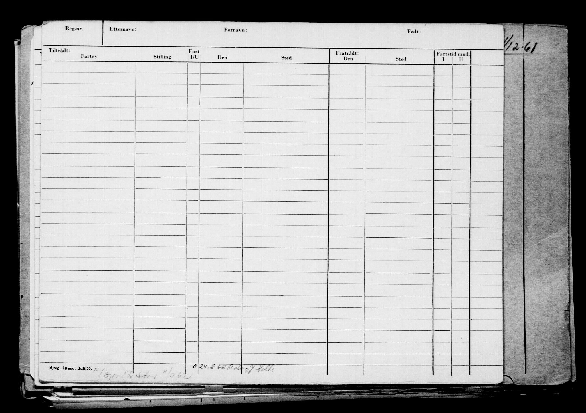 Direktoratet for sjømenn, AV/RA-S-3545/G/Gb/L0151: Hovedkort, 1917, s. 103