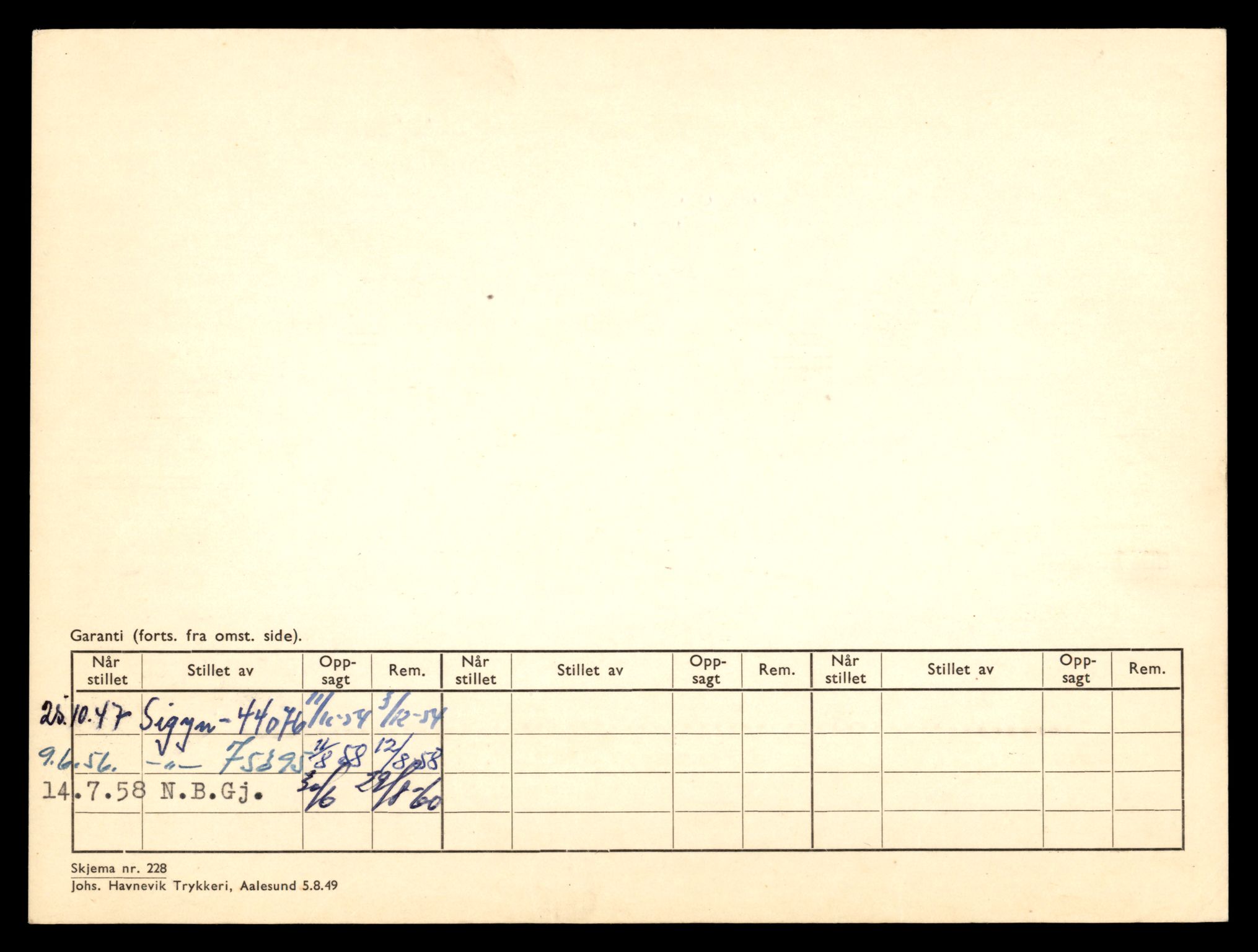 Møre og Romsdal vegkontor - Ålesund trafikkstasjon, AV/SAT-A-4099/F/Fe/L0003: Registreringskort for kjøretøy T 232 - T 340, 1927-1998, s. 78