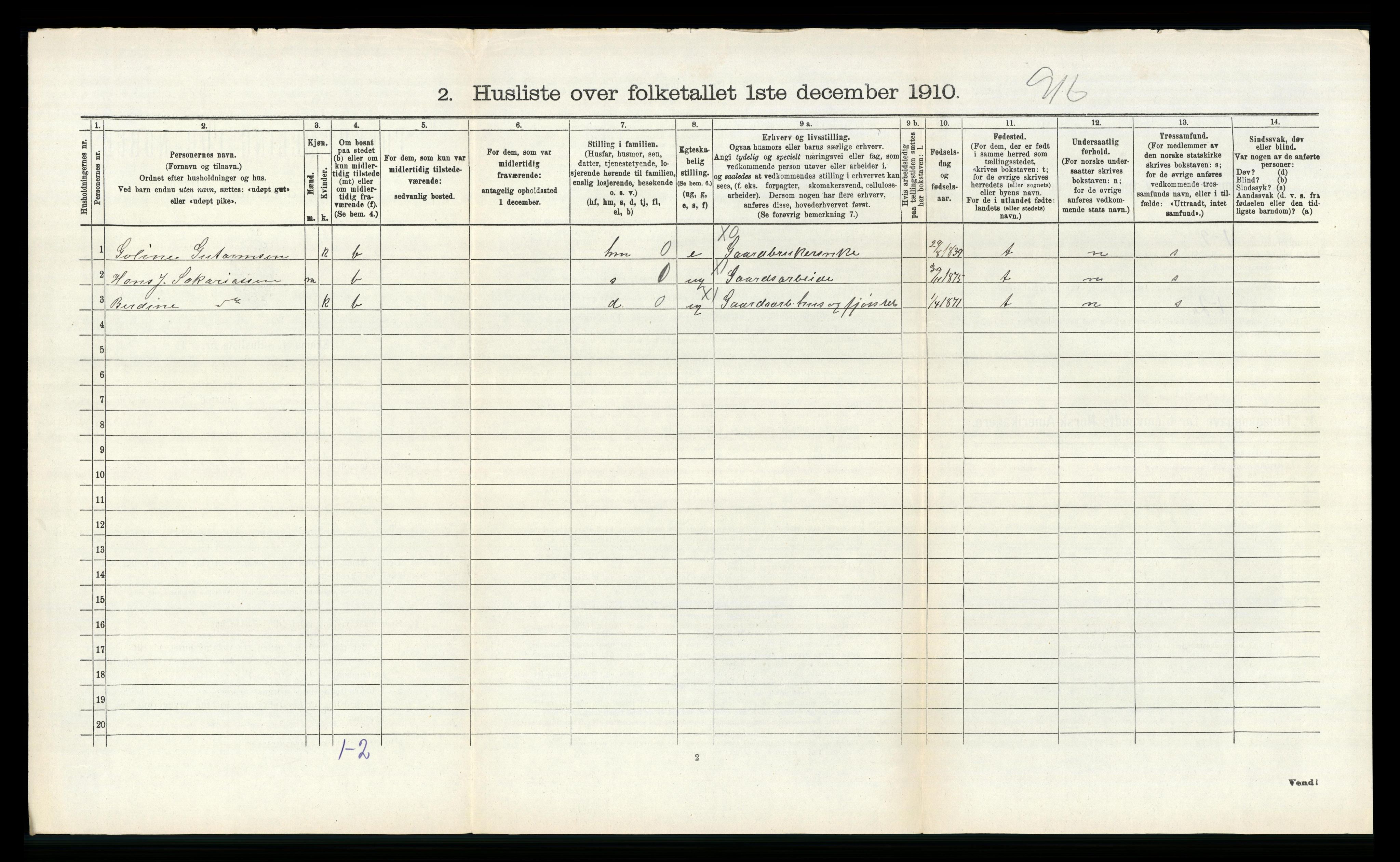 RA, Folketelling 1910 for 1040 Spind herred, 1910, s. 451