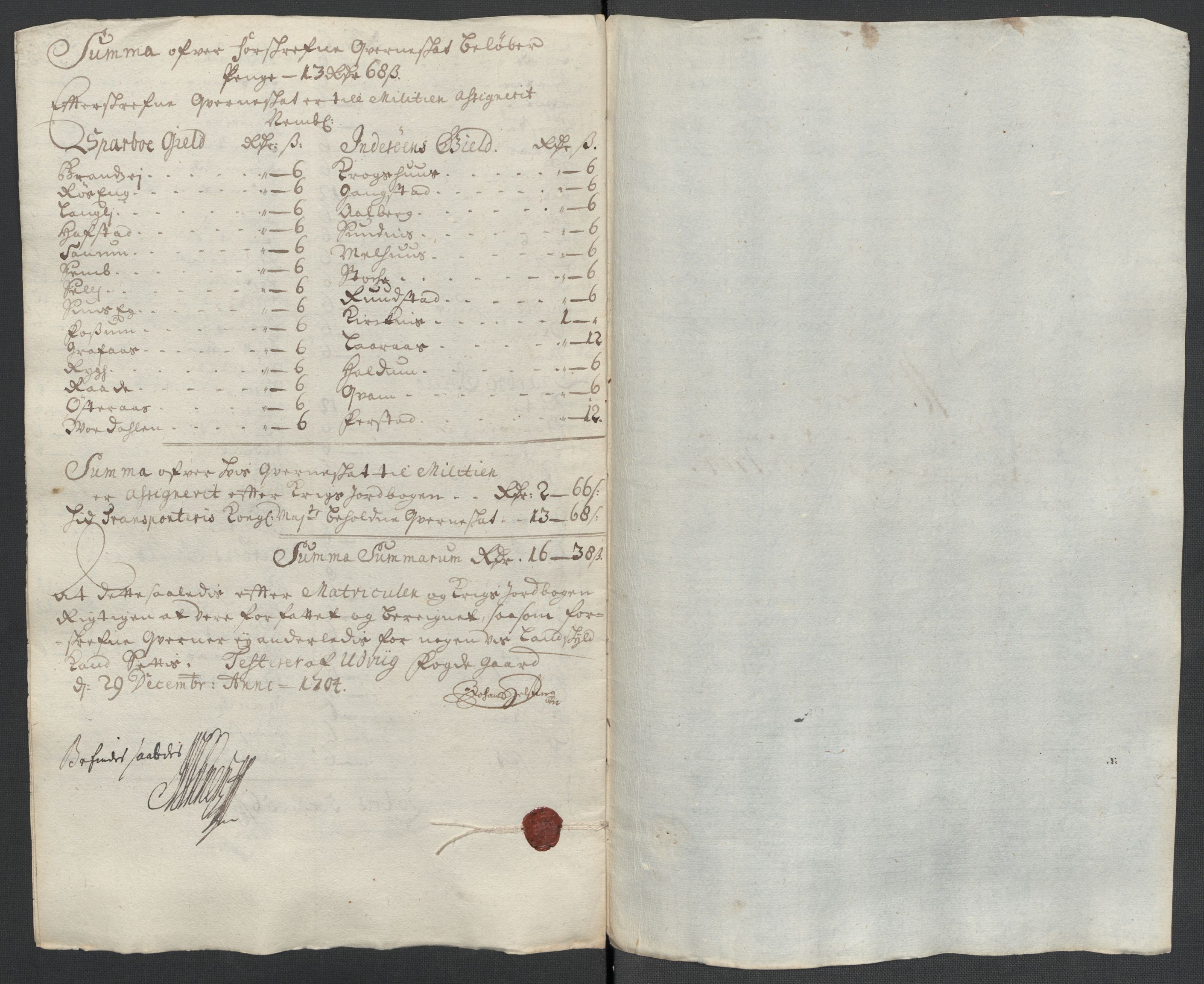 Rentekammeret inntil 1814, Reviderte regnskaper, Fogderegnskap, AV/RA-EA-4092/R63/L4313: Fogderegnskap Inderøy, 1703-1704, s. 466