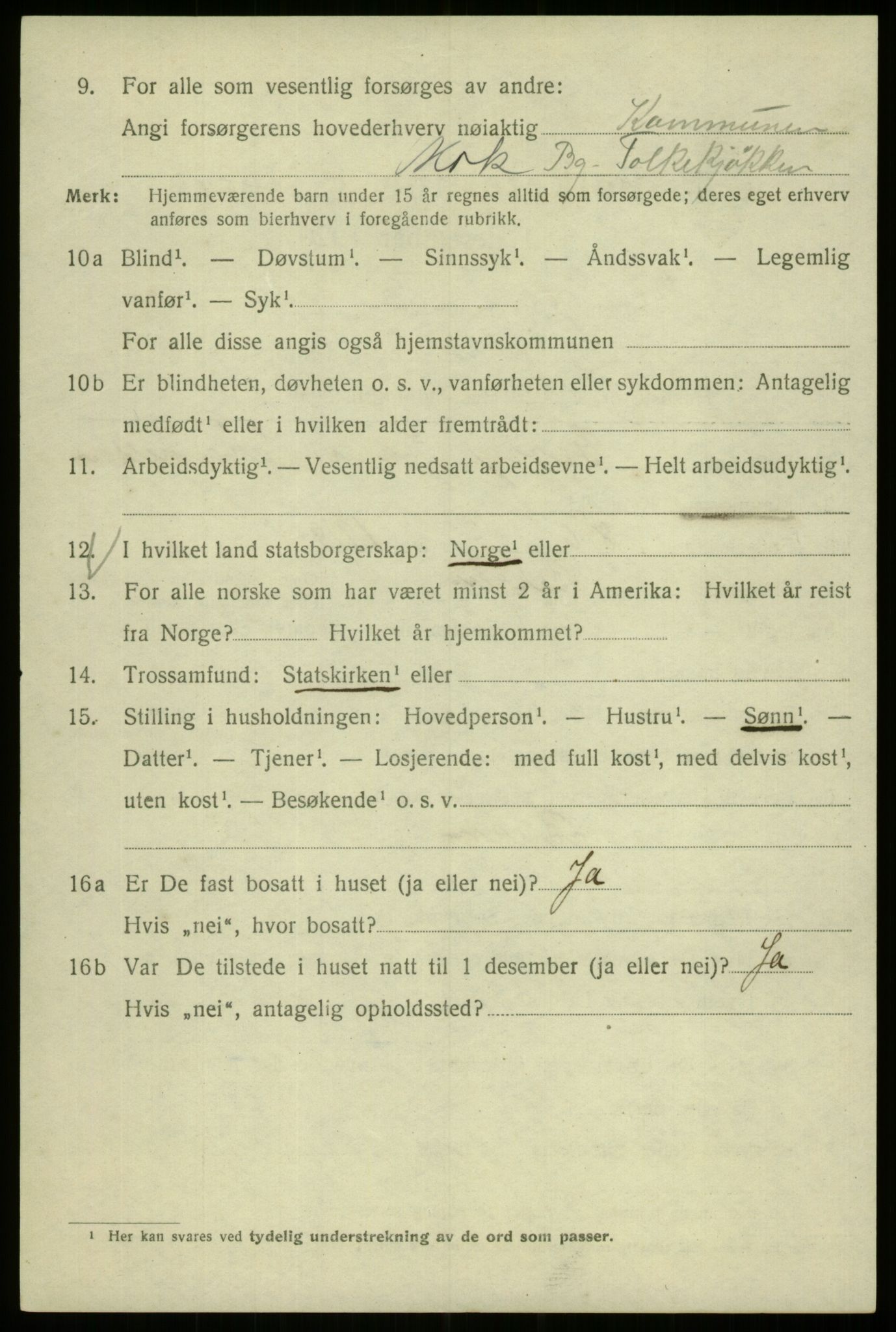 SAB, Folketelling 1920 for 1301 Bergen kjøpstad, 1920, s. 134607