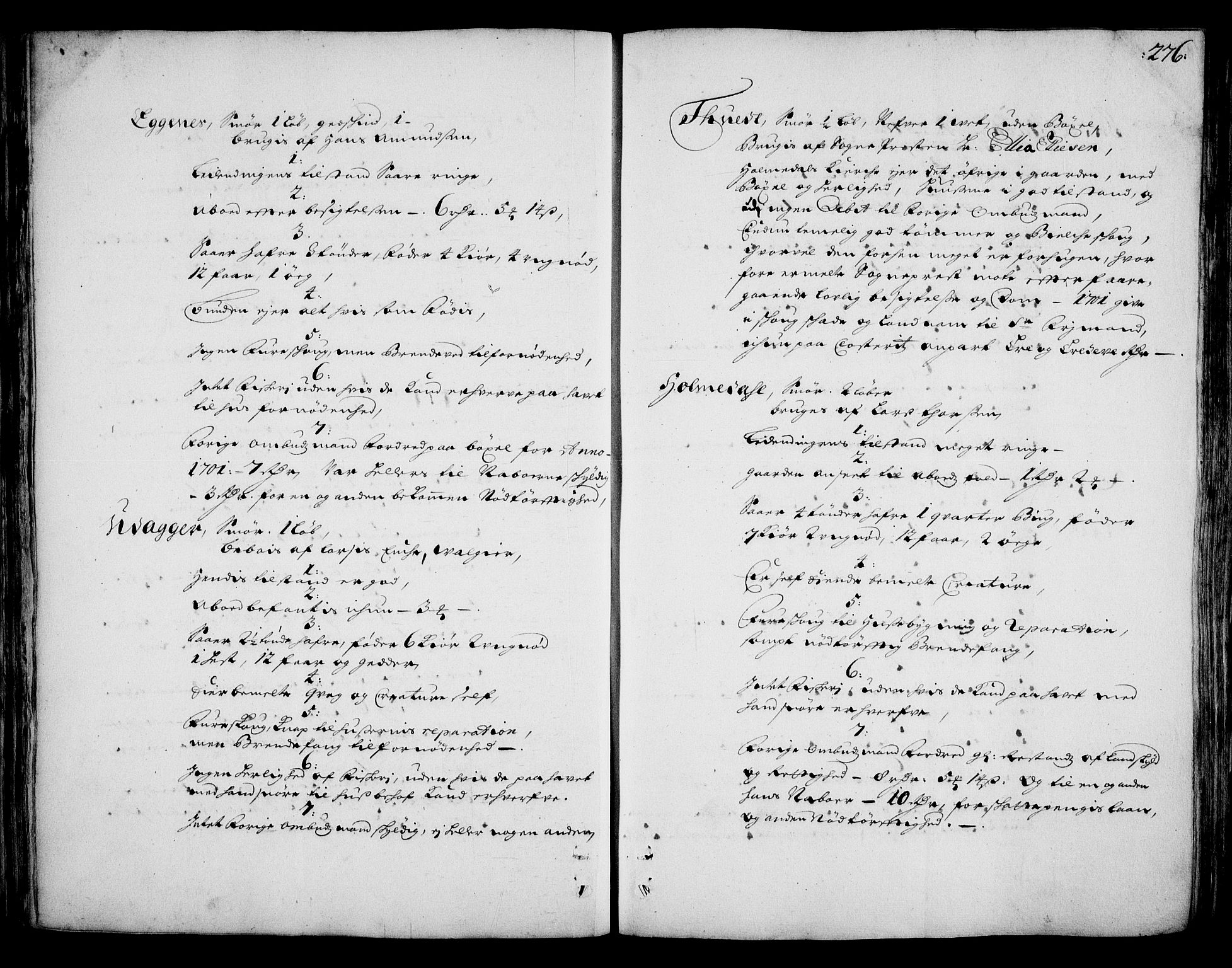 Rentekammeret inntil 1814, Realistisk ordnet avdeling, AV/RA-EA-4070/On/L0002: [Jj 3]: Besiktigelsesforretninger over Halsnøy klosters gods, 1659-1703, s. 275b-276a