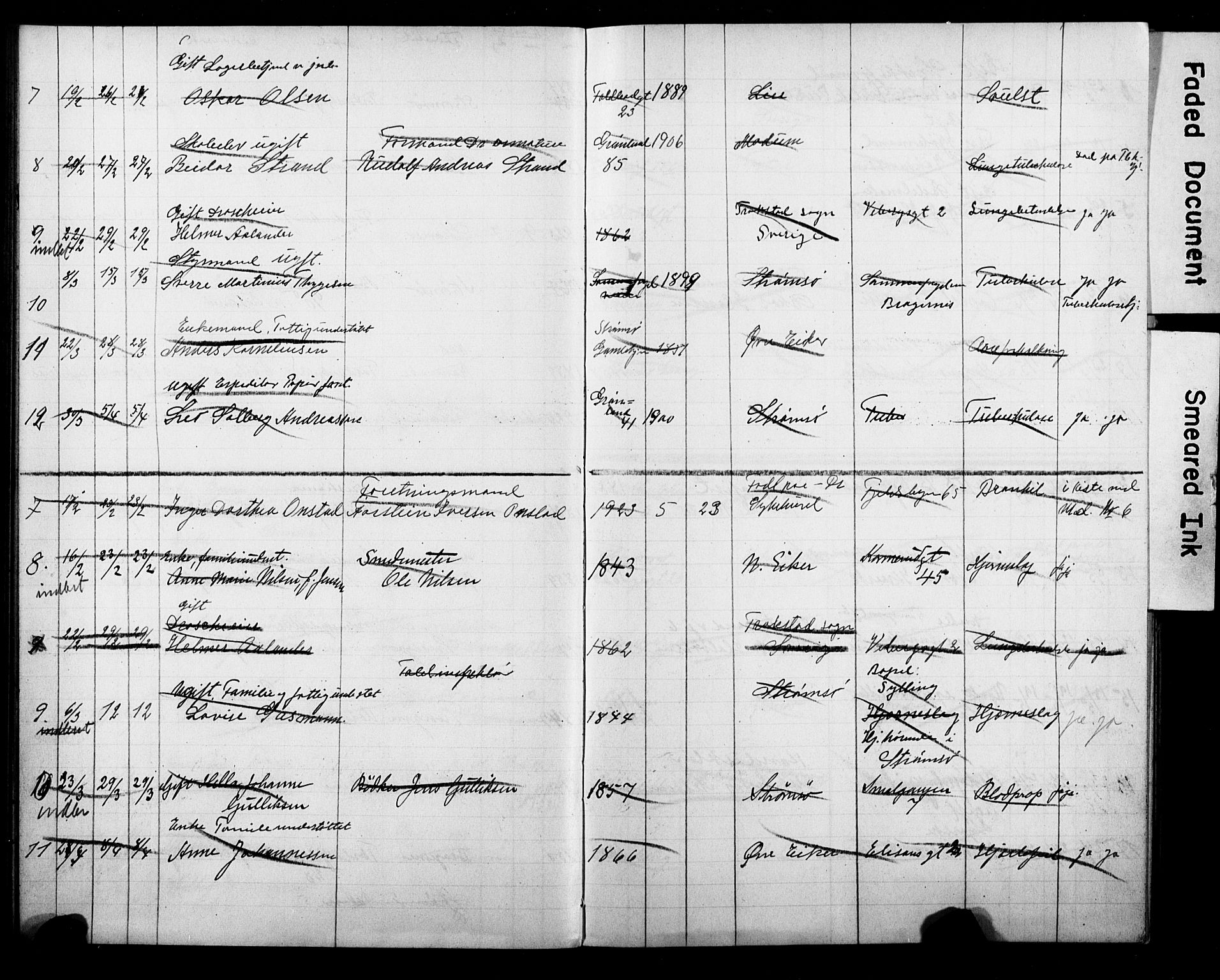 Strømsø kirkebøker, AV/SAKO-A-246/Y/Ya/L0008: Kladd til kirkebok nr. I 8, 1916-1931