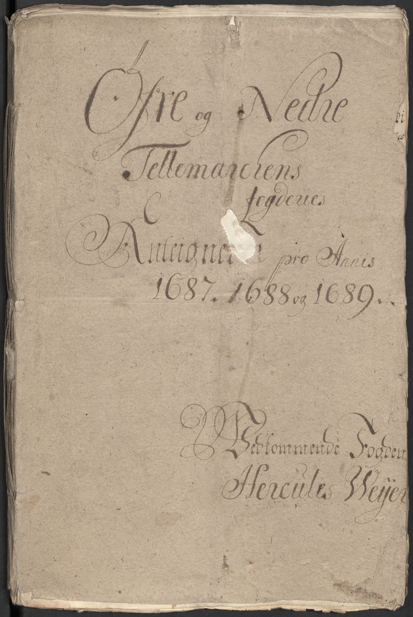 Rentekammeret inntil 1814, Reviderte regnskaper, Fogderegnskap, RA/EA-4092/R35/L2088: Fogderegnskap Øvre og Nedre Telemark, 1687-1689, s. 175