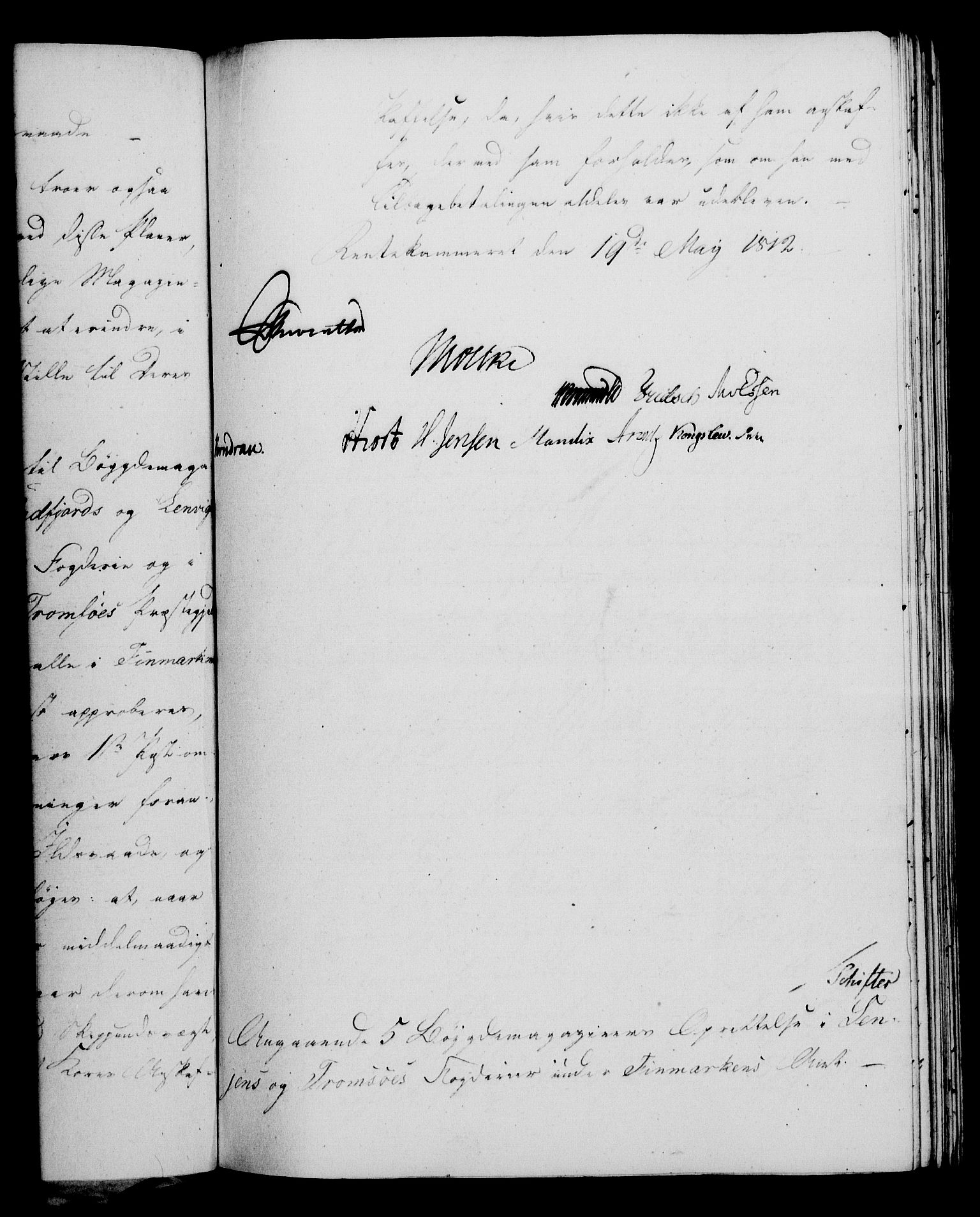 Rentekammeret, Kammerkanselliet, RA/EA-3111/G/Gf/Gfa/L0094: Norsk relasjons- og resolusjonsprotokoll (merket RK 52.94), 1812, s. 303