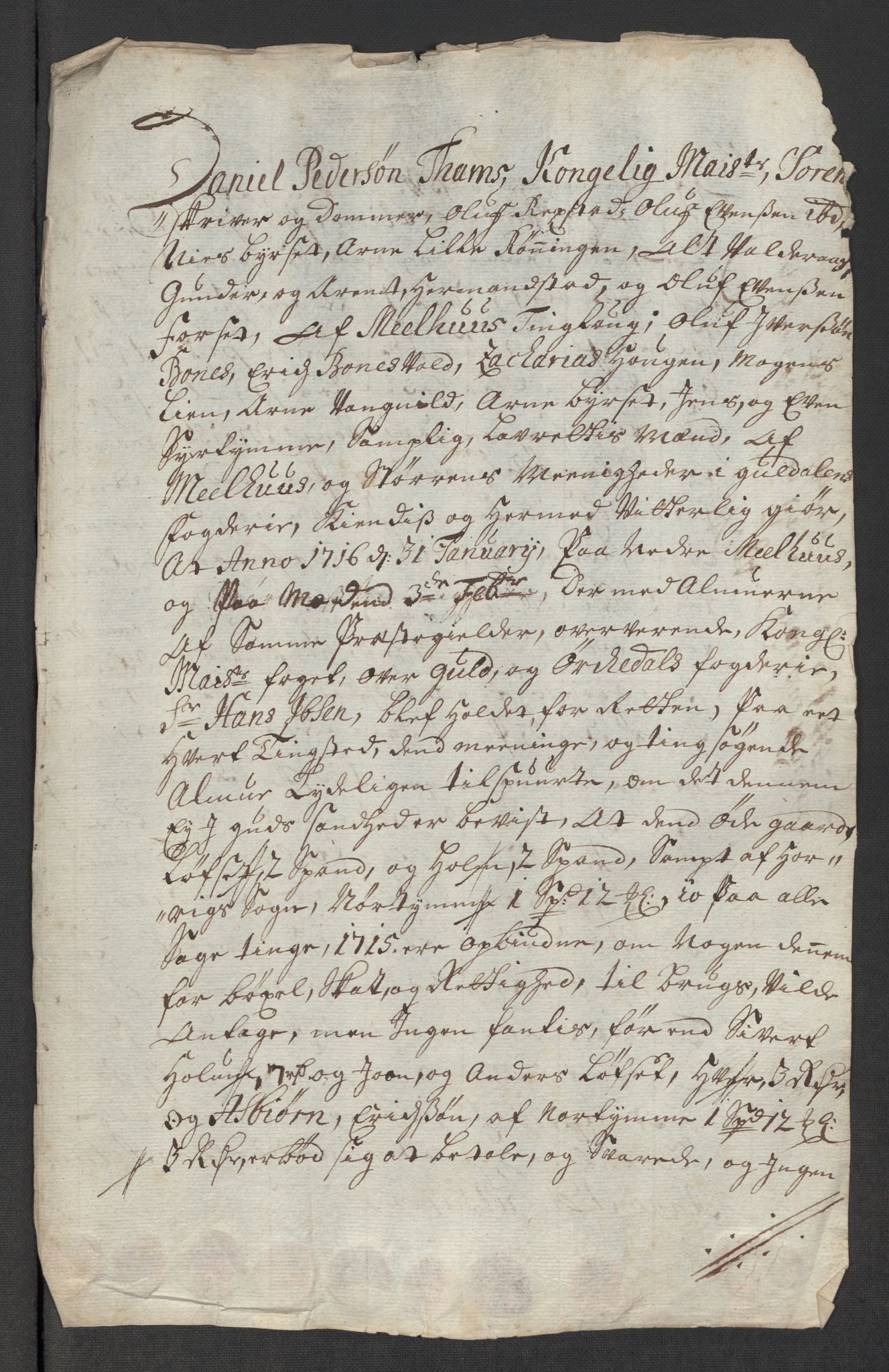 Rentekammeret inntil 1814, Reviderte regnskaper, Fogderegnskap, AV/RA-EA-4092/R60/L3966: Fogderegnskap Orkdal og Gauldal, 1715, s. 540