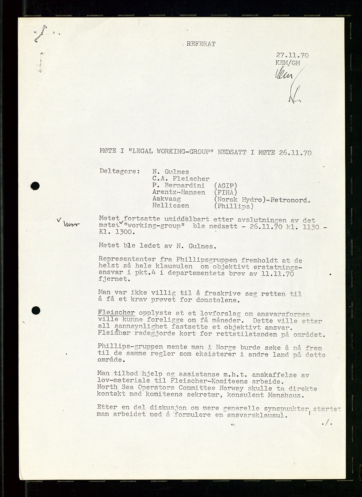 Industridepartementet, Oljekontoret, AV/SAST-A-101348/Dc/L0003: Ekofisk prosjekt, utbygging av Ekofiskfeltet, diverse, 1970-1972