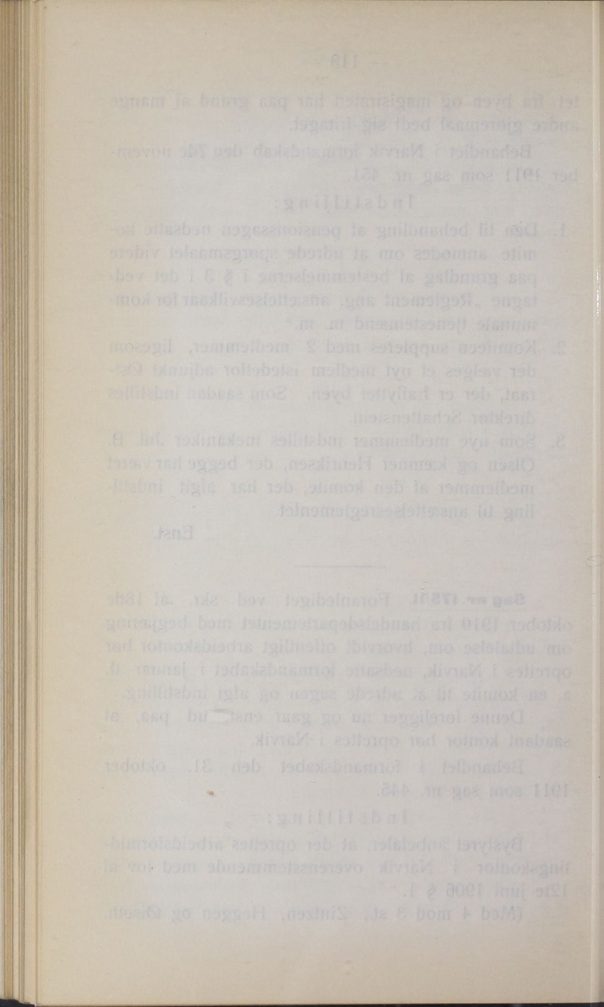 Narvik kommune. Formannskap , AIN/K-18050.150/A/Ab/L0001: Møtebok, 1911