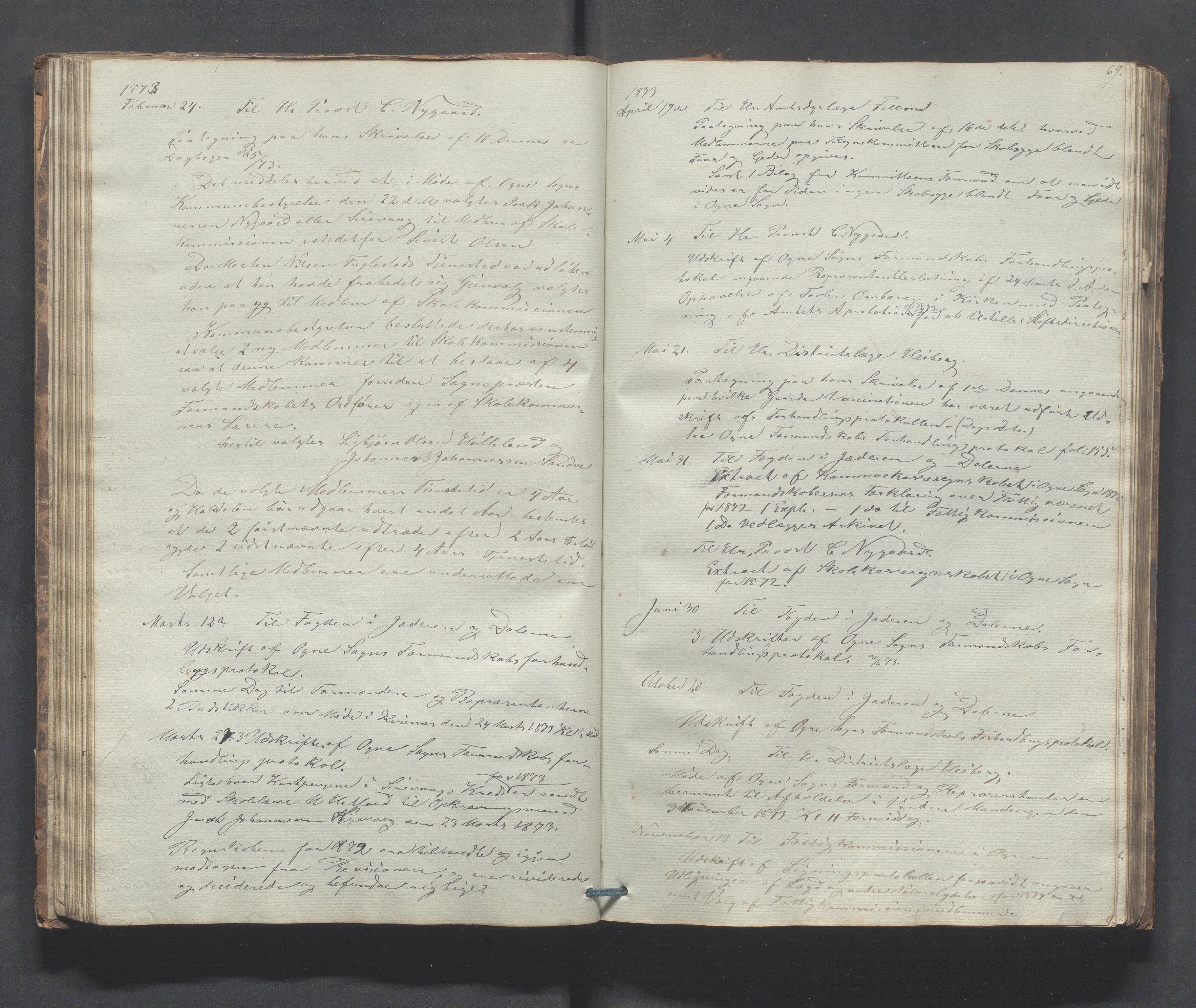 Ogna kommune- Formannskapet, IKAR/K-100909/B/L0001: Kopibok, 1838-1893, s. 69