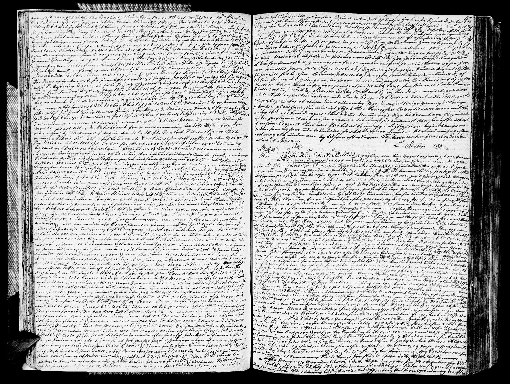 Stjør- og Verdal sorenskriveri, AV/SAT-A-4167/1/3/3A/L0005: Skifteprotokoll 3, 1742-1760, s. 41b-42a