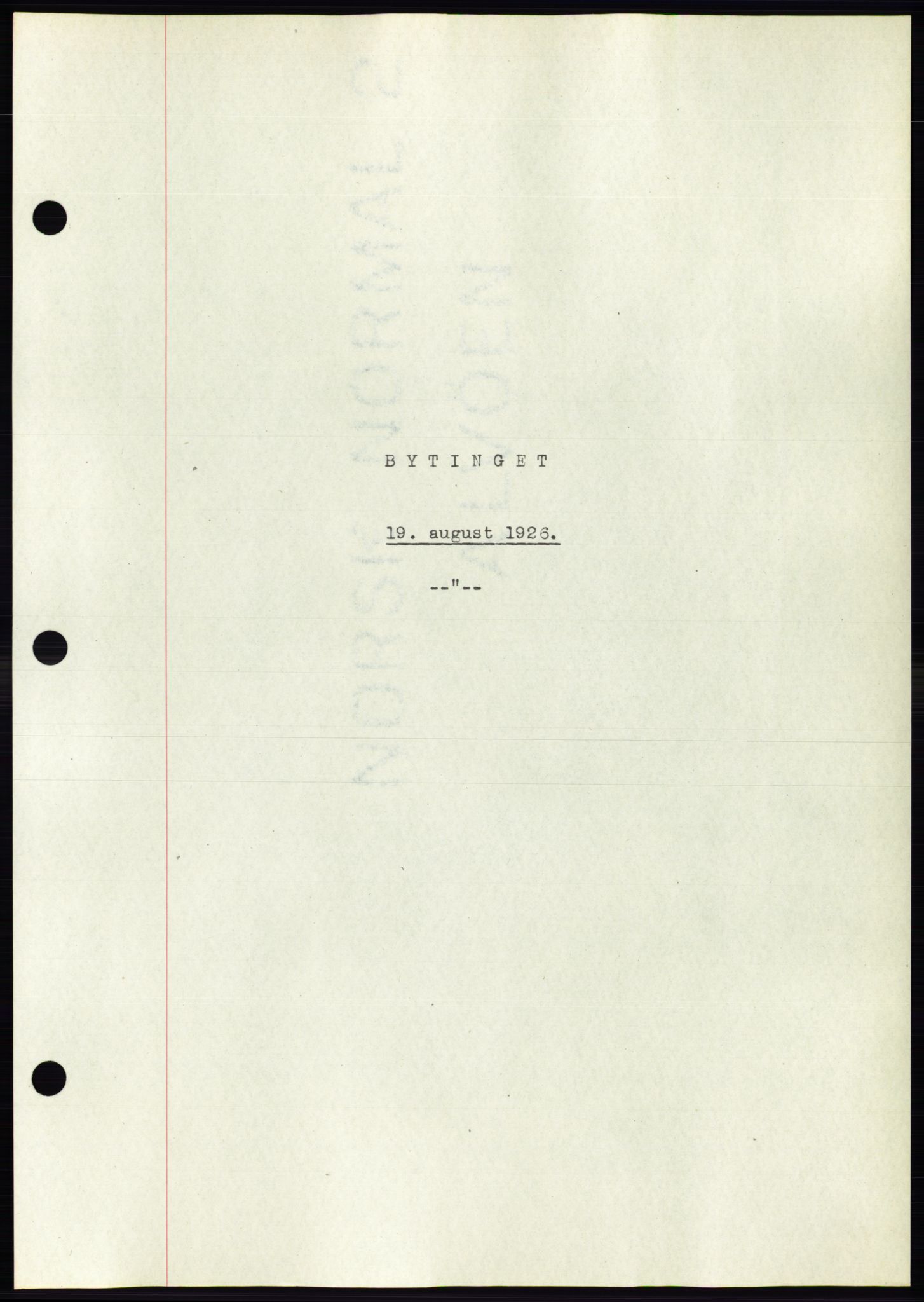 Ålesund byfogd, AV/SAT-A-4384: Pantebok nr. 21, 1926-1927, Tingl.dato: 19.08.1926
