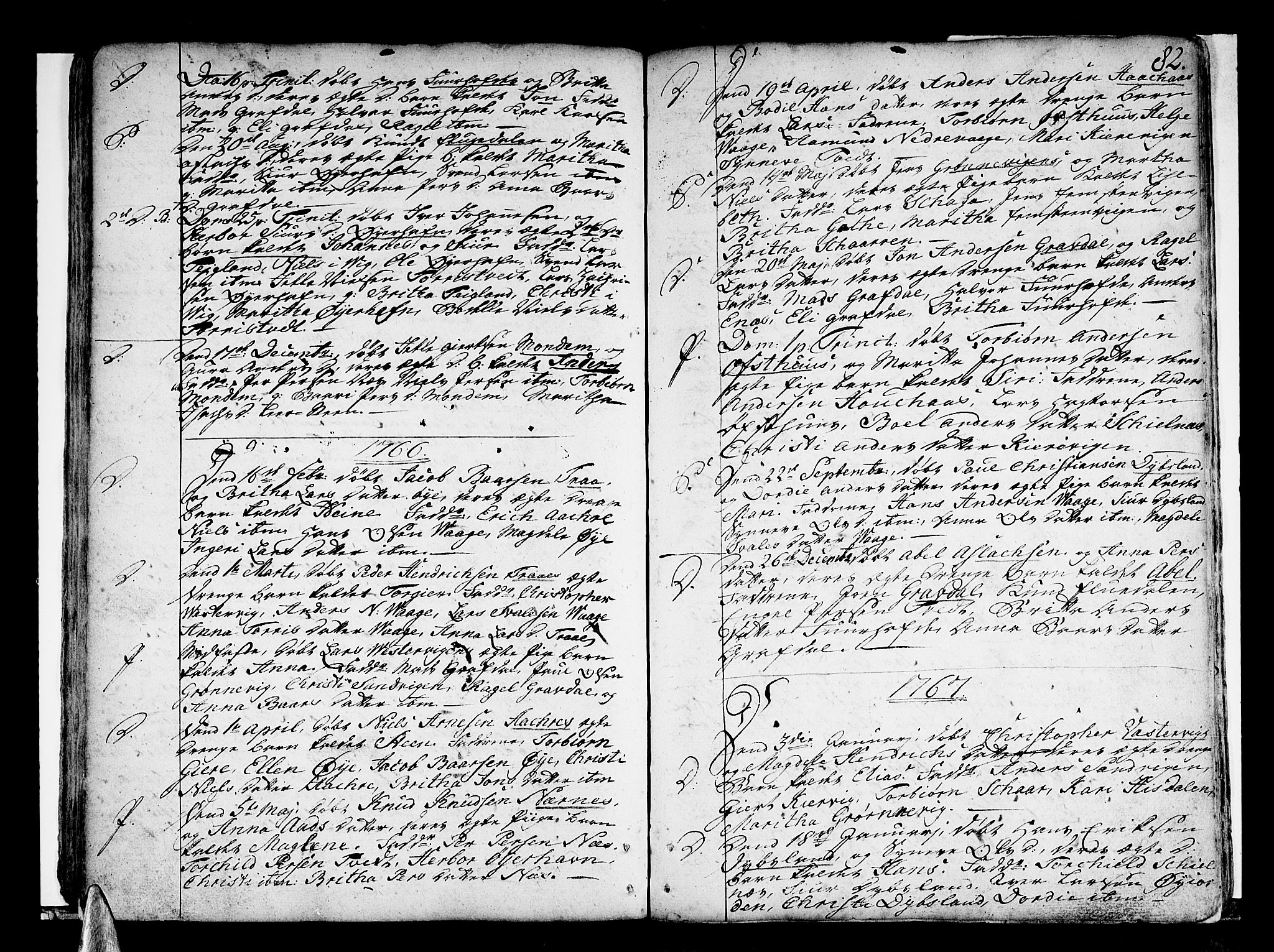 Strandebarm sokneprestembete, SAB/A-78401/H/Haa: Ministerialbok nr. A 3 /3, 1751-1787, s. 82