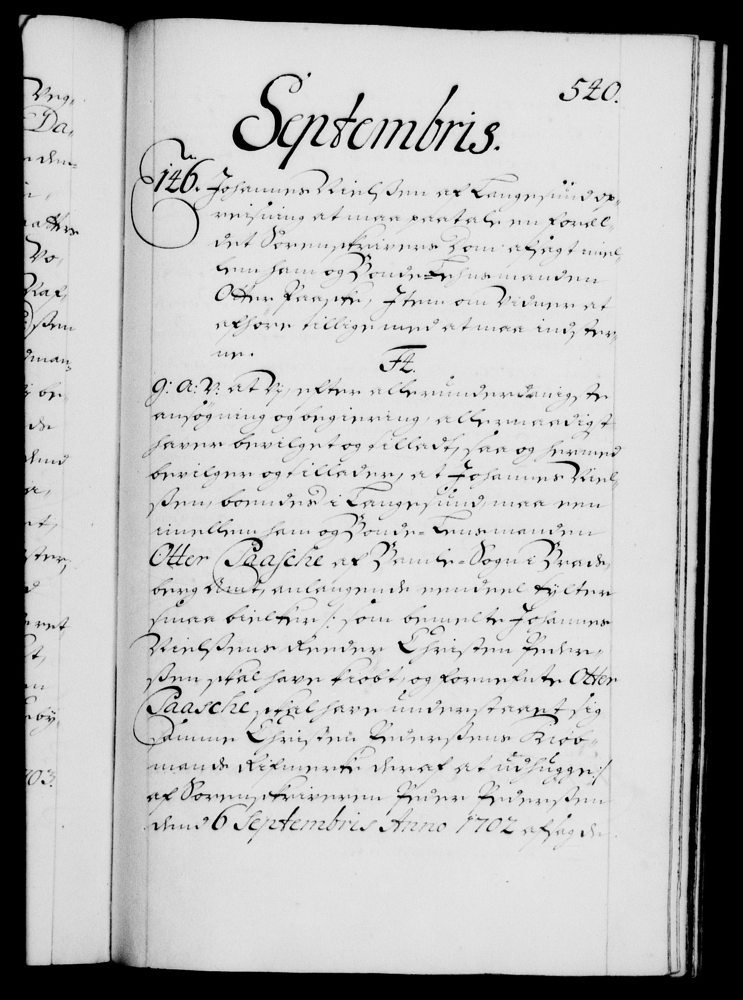 Danske Kanselli 1572-1799, RA/EA-3023/F/Fc/Fca/Fcaa/L0018: Norske registre, 1699-1703, s. 540a