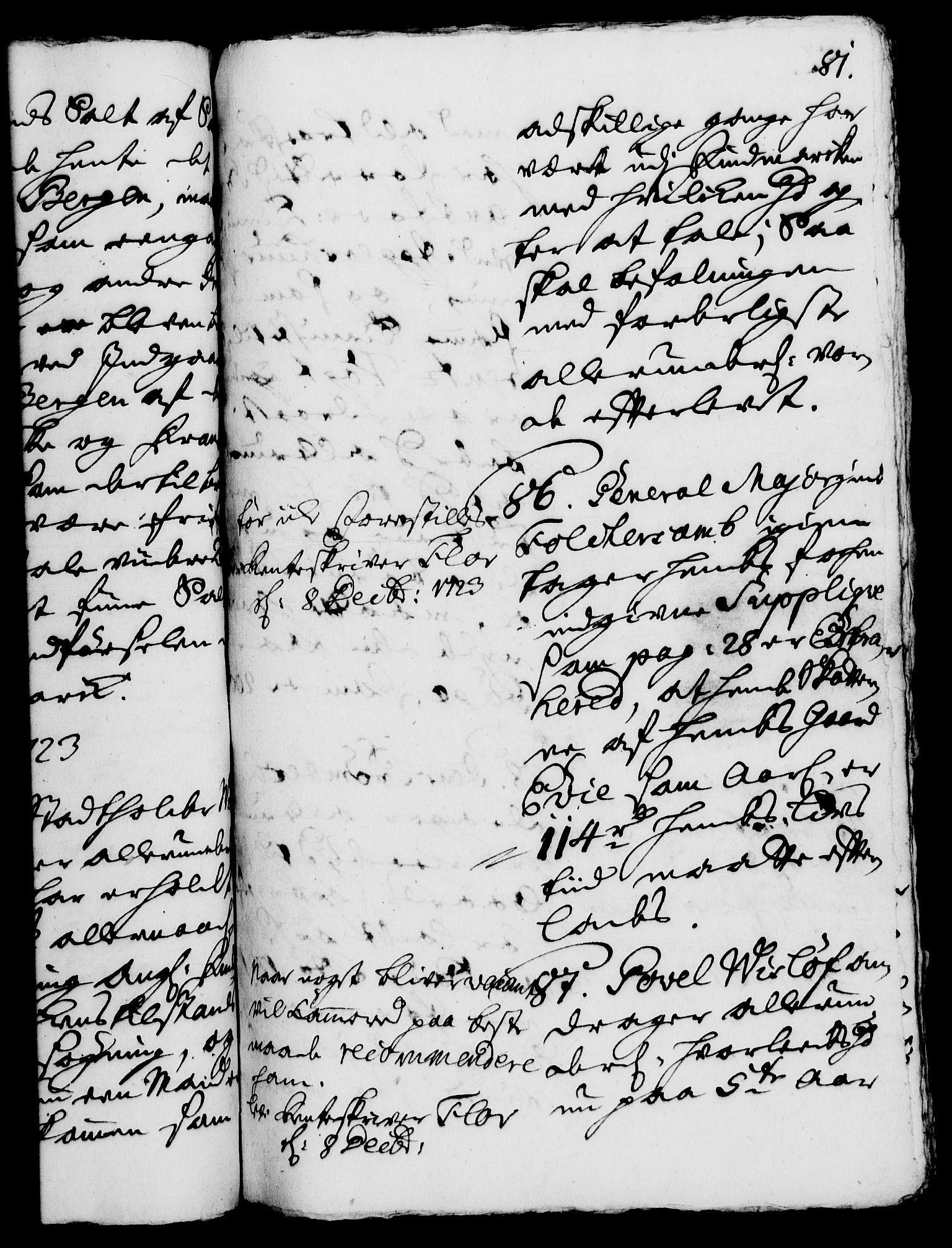 Rentekammeret, Kammerkanselliet, RA/EA-3111/G/Gh/Gha/L0006: Norsk ekstraktmemorialprotokoll (merket RK 53.51), 1723-1724, s. 81