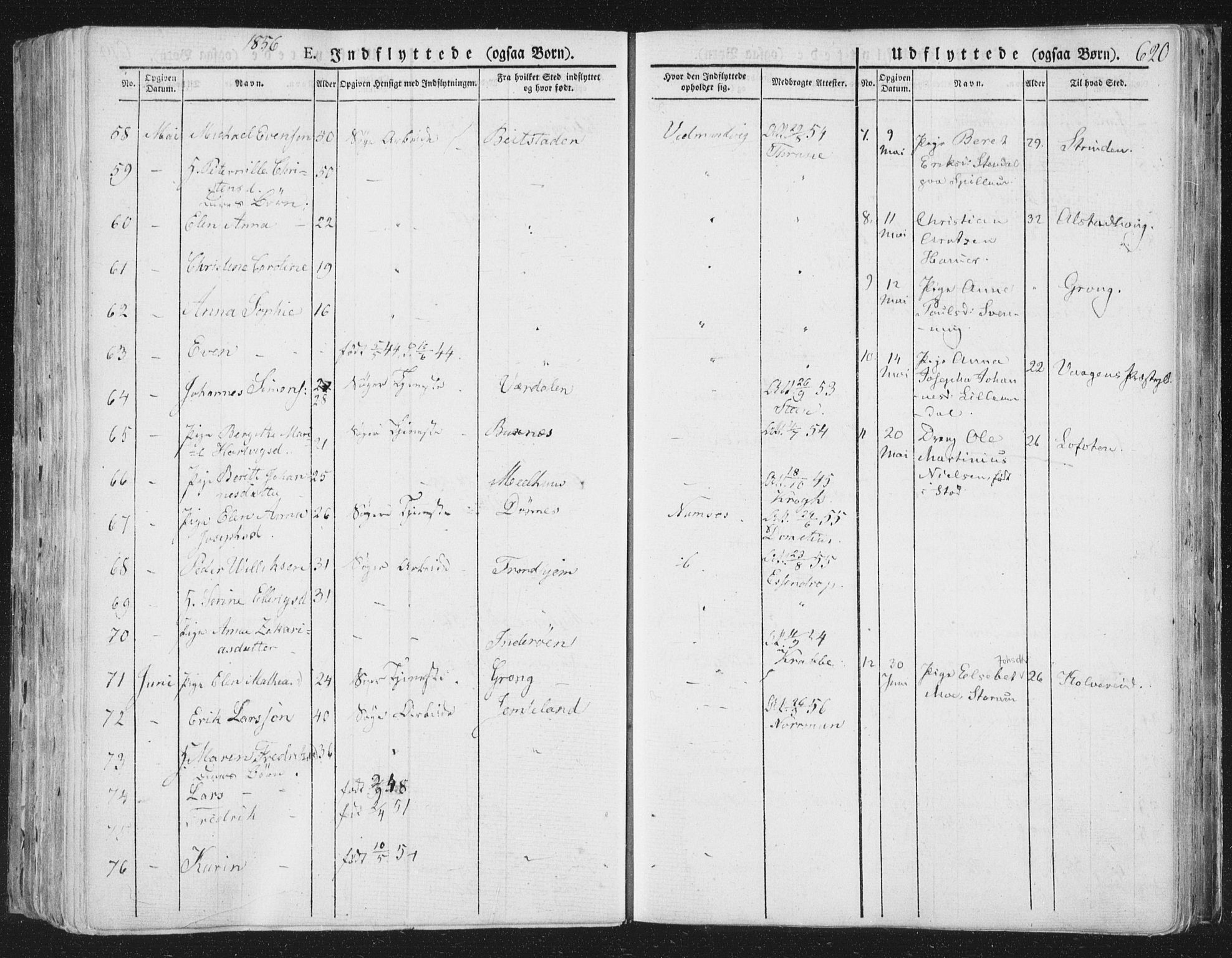 Ministerialprotokoller, klokkerbøker og fødselsregistre - Nord-Trøndelag, SAT/A-1458/764/L0552: Ministerialbok nr. 764A07b, 1824-1865, s. 620