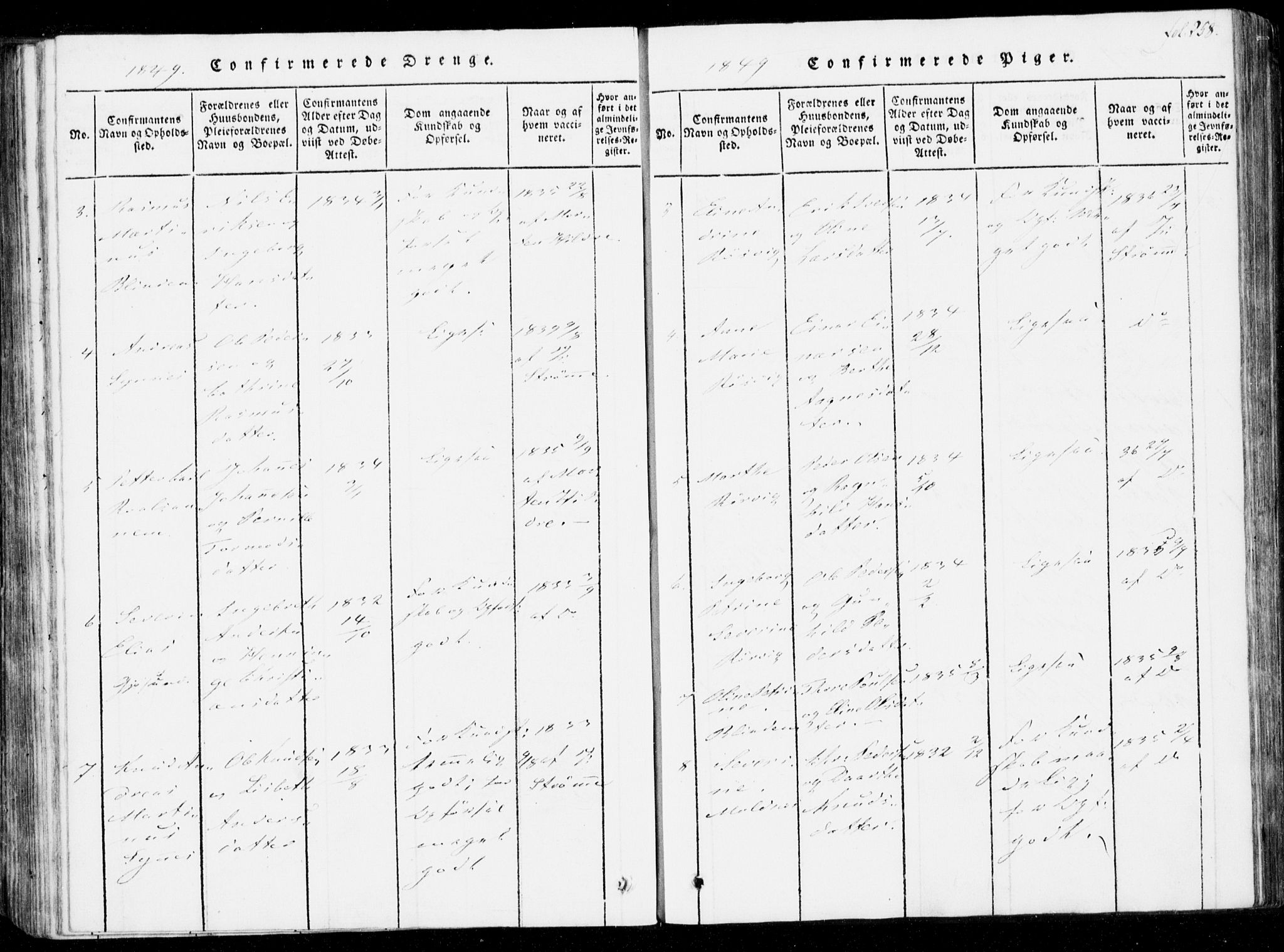 Ministerialprotokoller, klokkerbøker og fødselsregistre - Møre og Romsdal, SAT/A-1454/537/L0517: Ministerialbok nr. 537A01, 1818-1862, s. 258