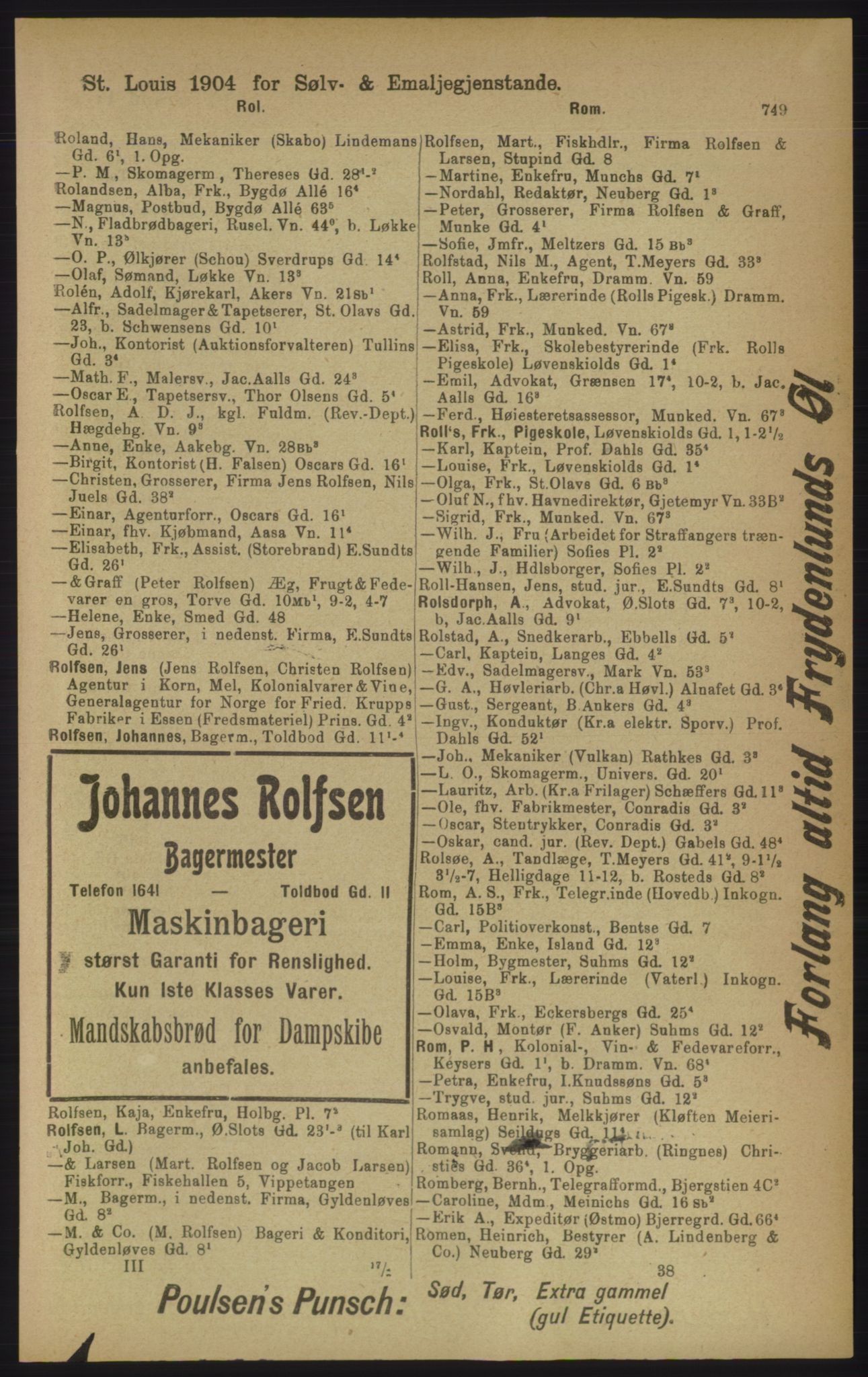 Kristiania/Oslo adressebok, PUBL/-, 1906, s. 749