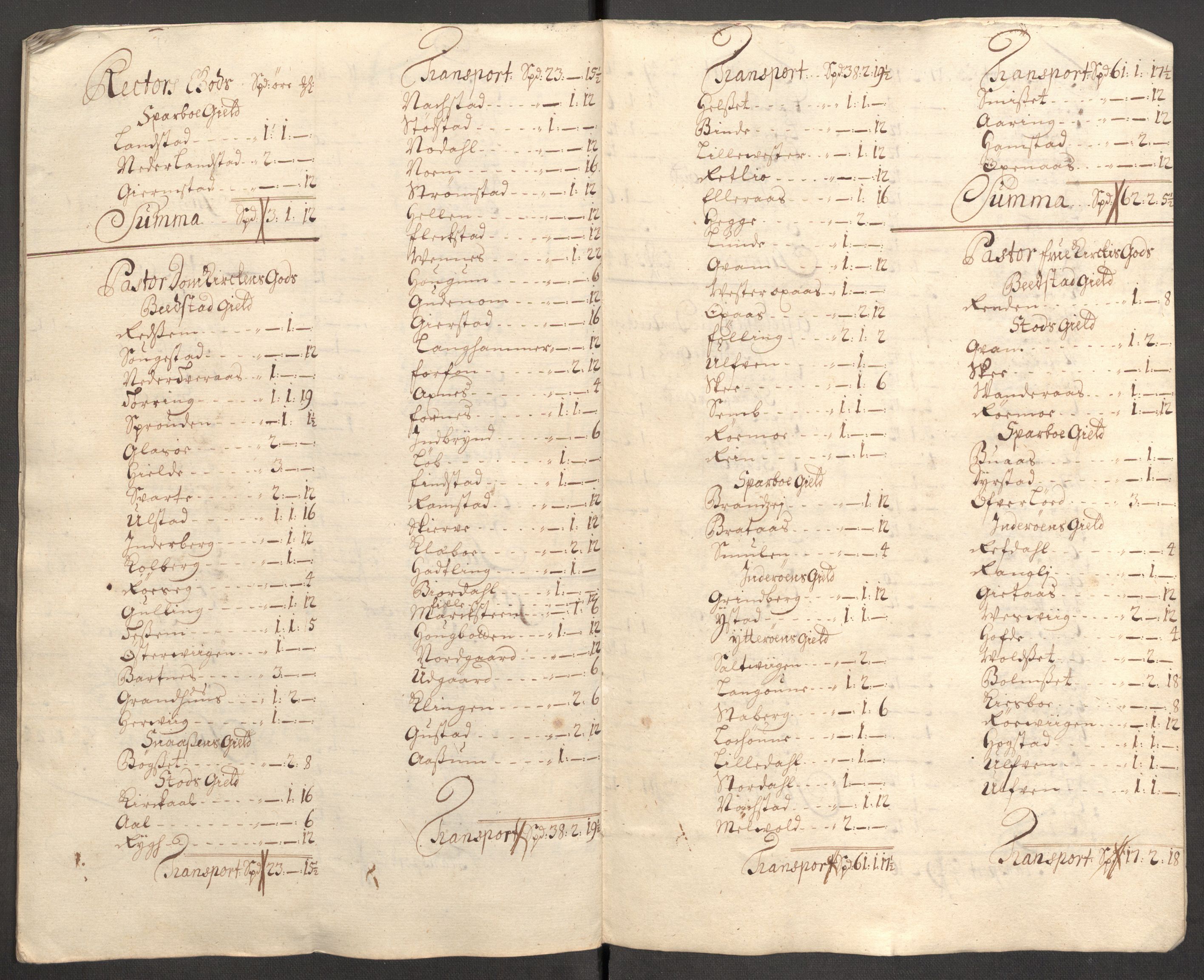 Rentekammeret inntil 1814, Reviderte regnskaper, Fogderegnskap, AV/RA-EA-4092/R63/L4315: Fogderegnskap Inderøy, 1706-1707, s. 248