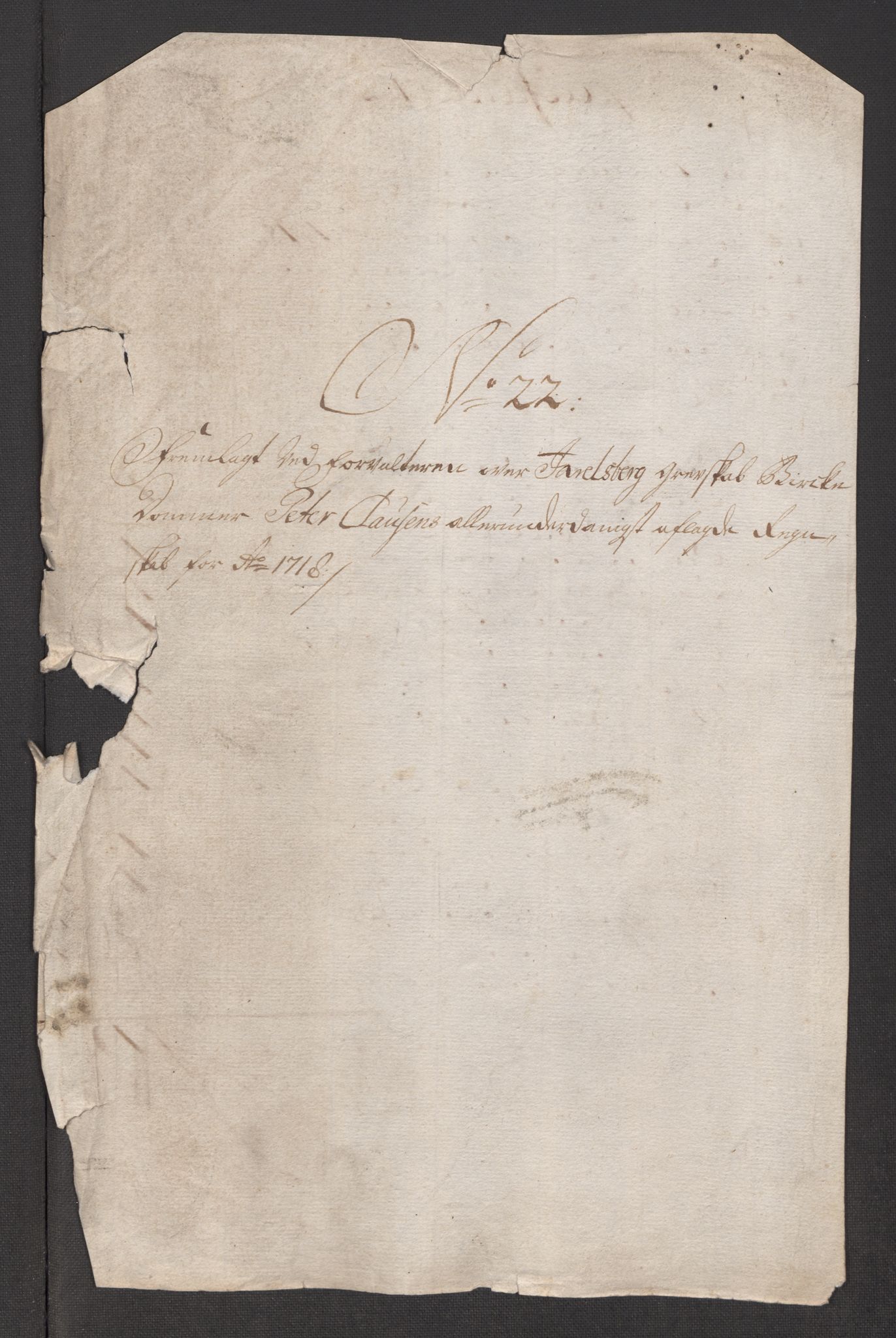 Rentekammeret inntil 1814, Reviderte regnskaper, Fogderegnskap, AV/RA-EA-4092/R32/L1882: Fogderegnskap Jarlsberg grevskap, 1718, s. 487