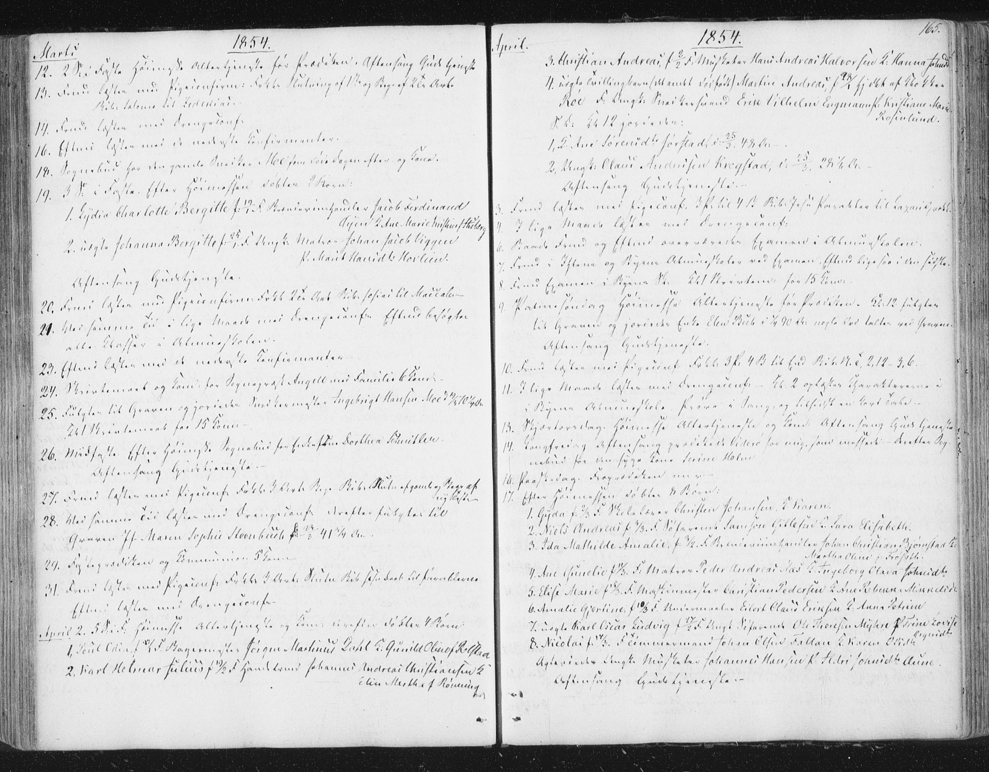 Ministerialprotokoller, klokkerbøker og fødselsregistre - Sør-Trøndelag, SAT/A-1456/602/L0127: Residerende kapellans bok nr. 602B01, 1821-1875, s. 165