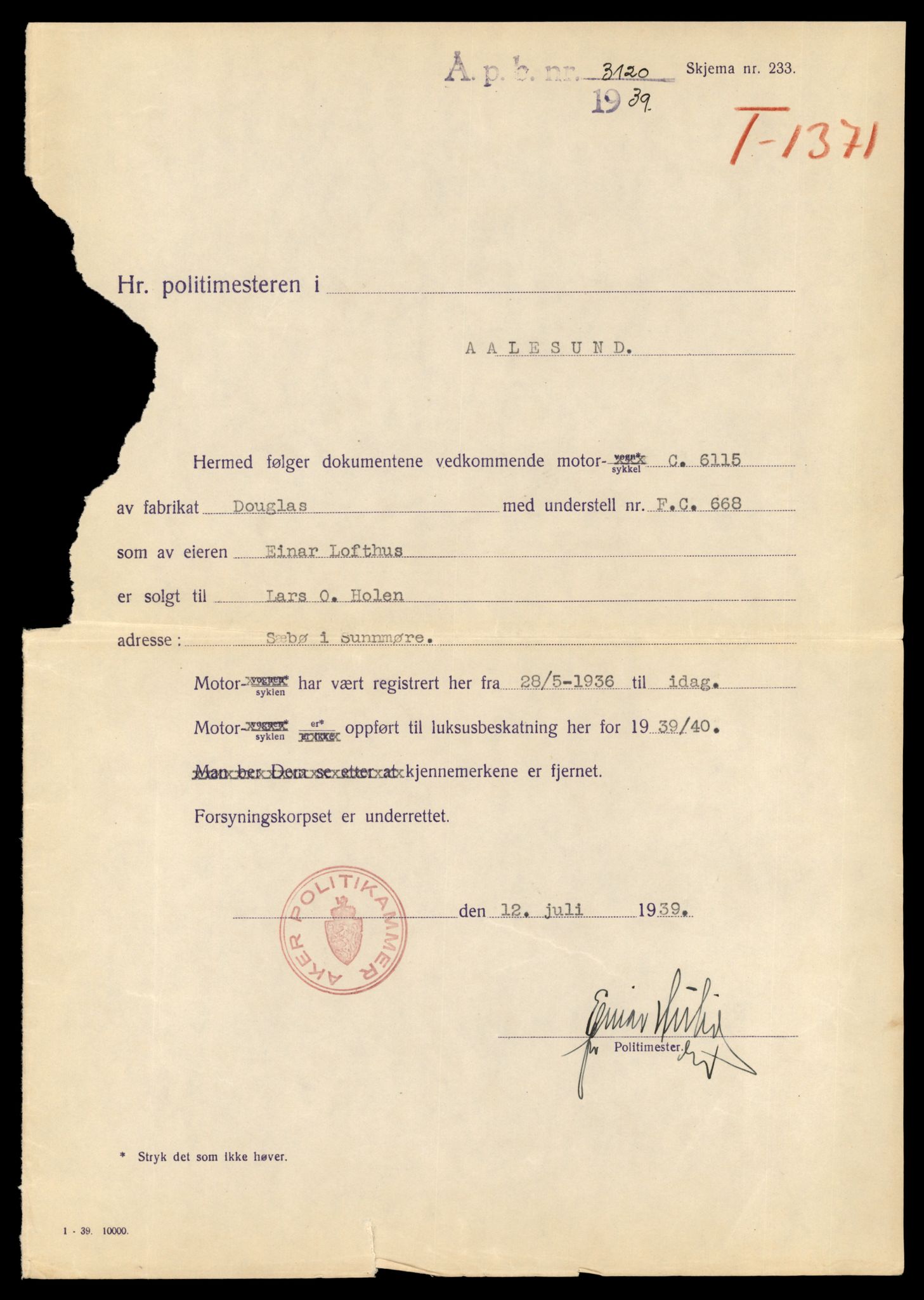 Møre og Romsdal vegkontor - Ålesund trafikkstasjon, AV/SAT-A-4099/F/Fe/L0031: Registreringskort for kjøretøy T 11800 - T 11996, 1927-1998, s. 1305