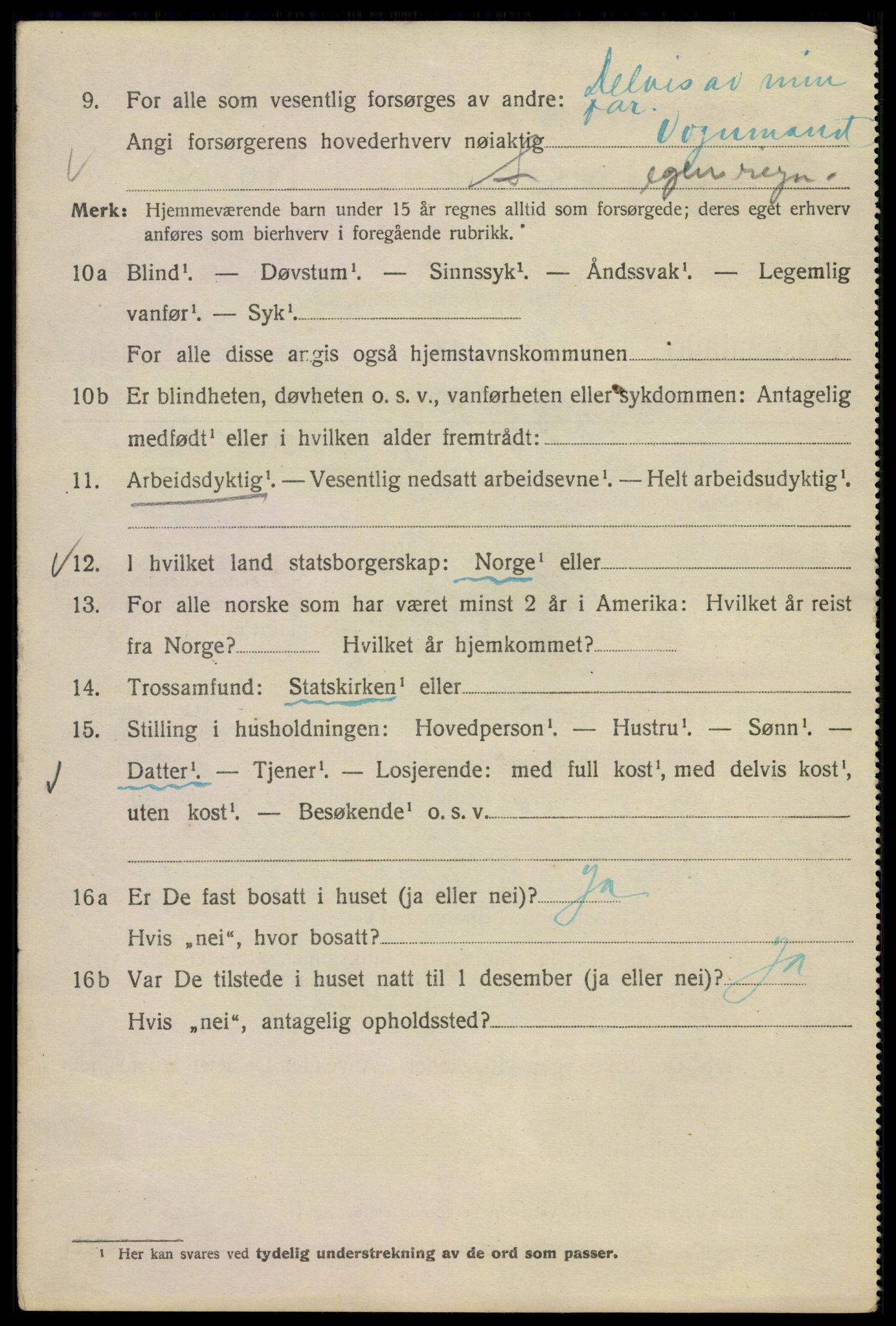 SAO, Folketelling 1920 for 0301 Kristiania kjøpstad, 1920, s. 631006